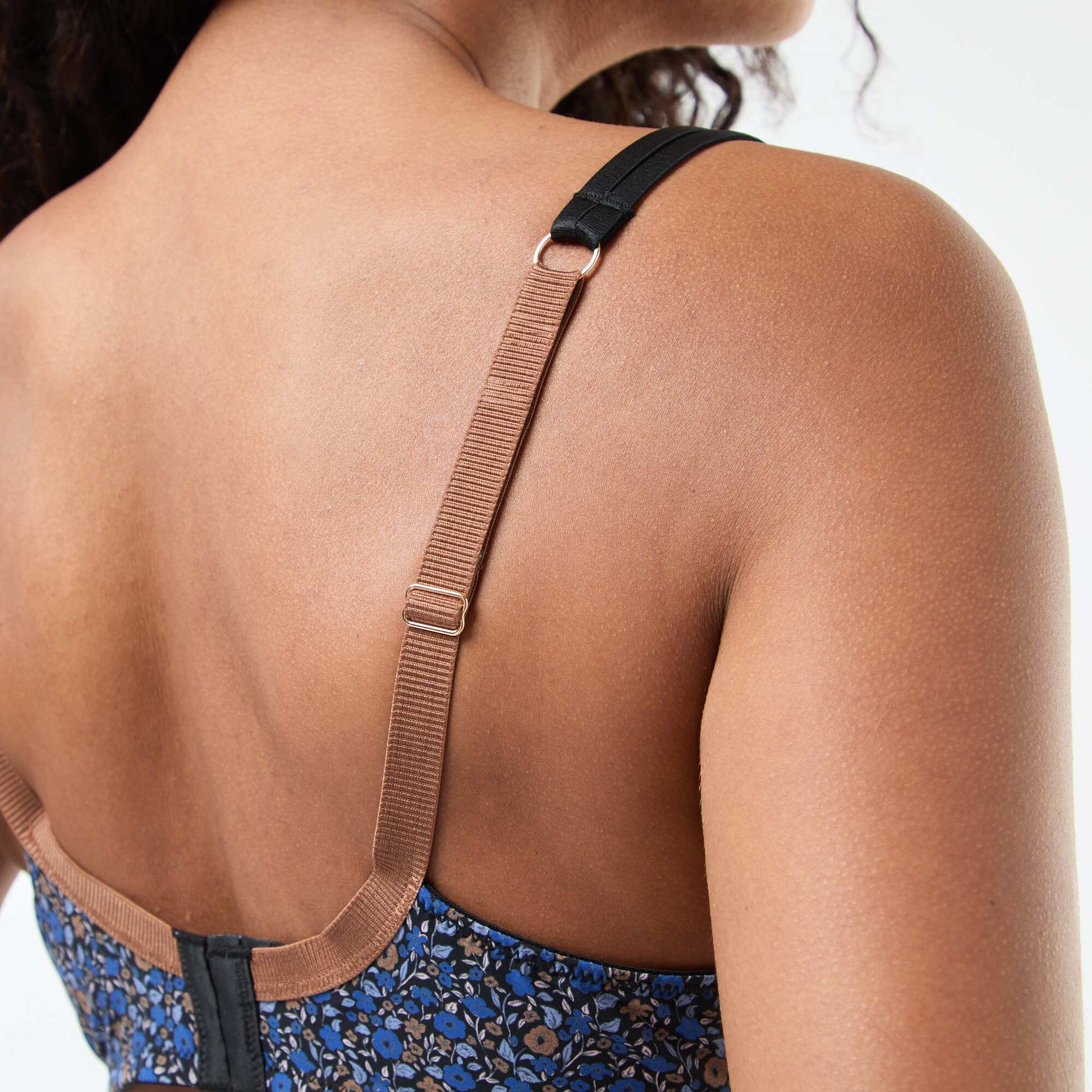Soutien-gorge corbeille emboîtant imprimé BLEU