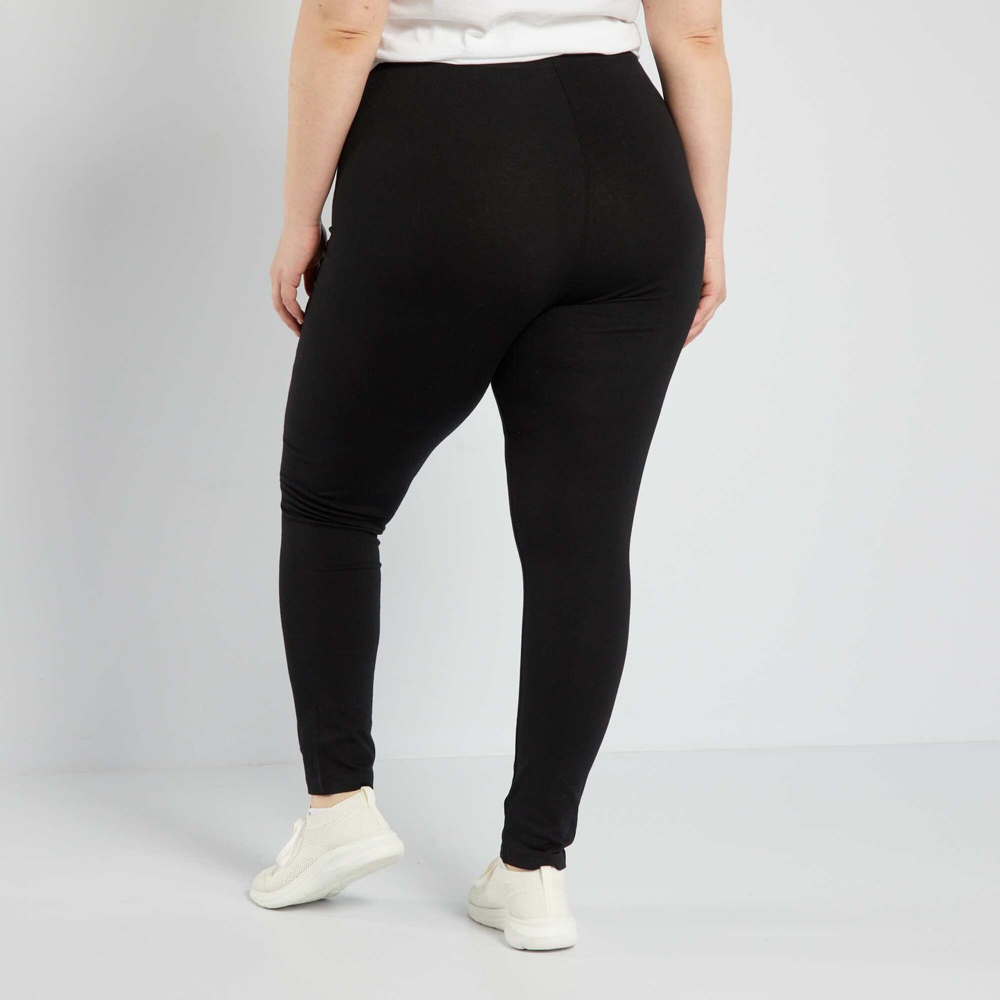 Legging long coton stretch noir