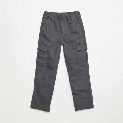 Pantalon regular multipoche GRIS