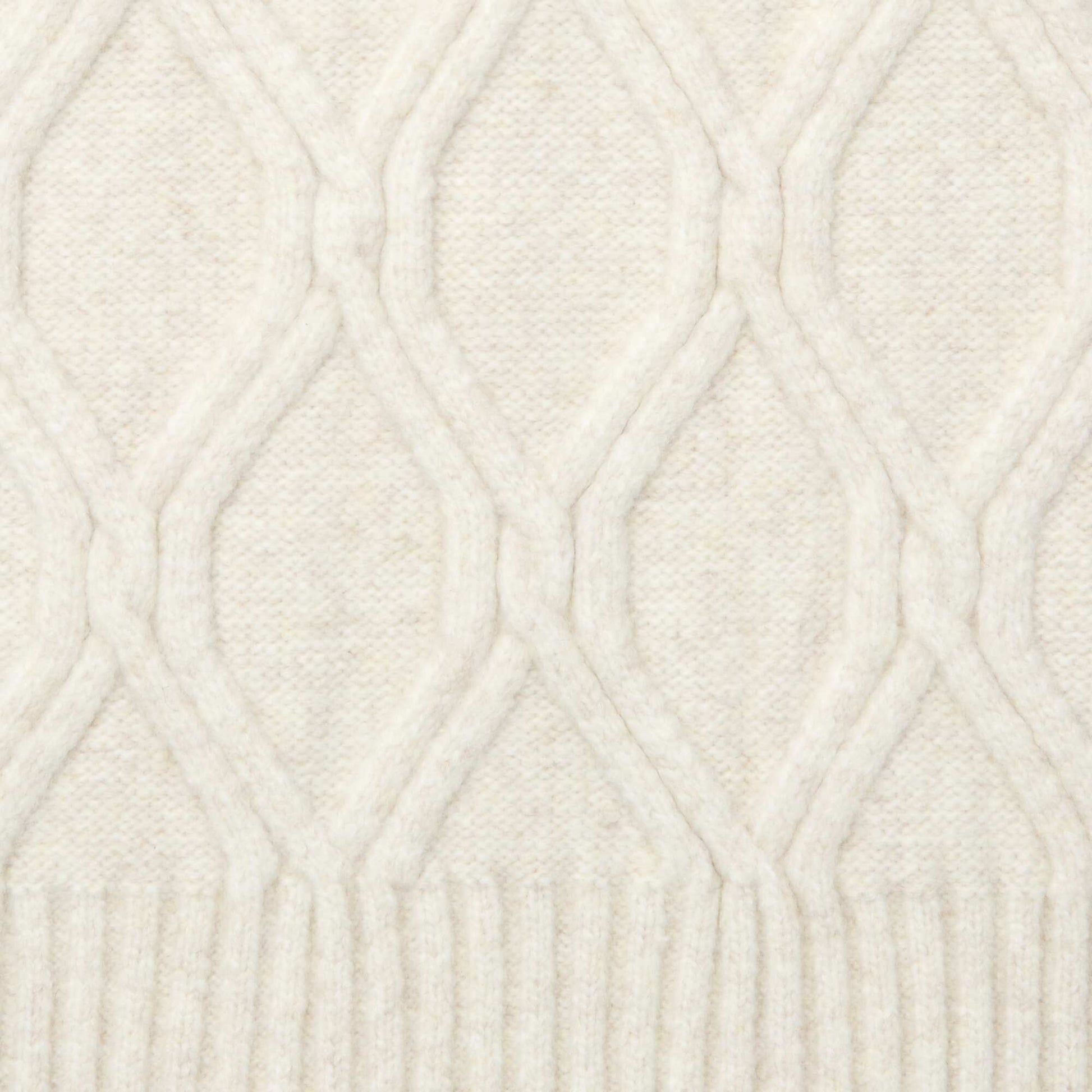 Echarpe en tricot en maille chaude torsadée BEIGE