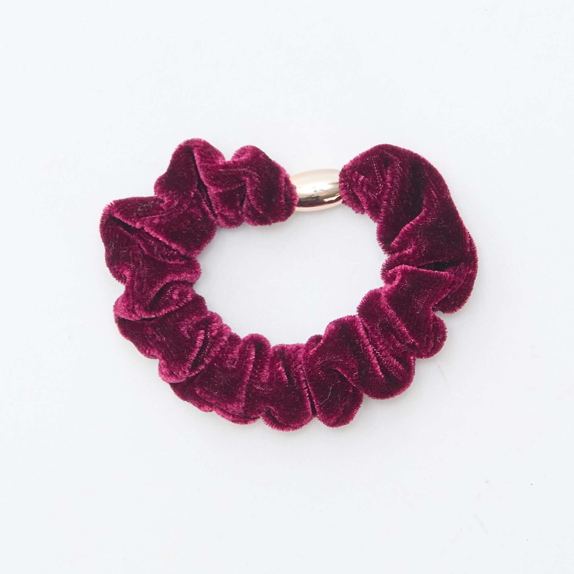 Lot de 4 élastiques velours VIOLET