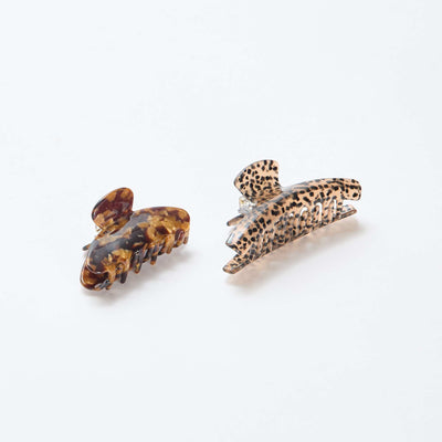 Lot de 2 pinces crabe MARRON