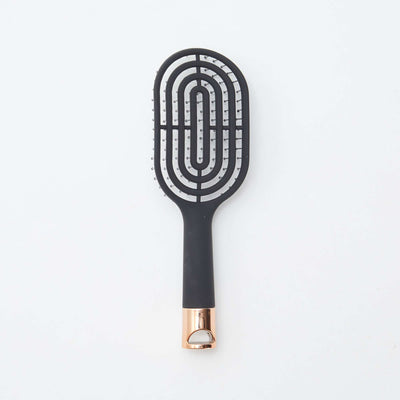 Brosse à cheveux spirale avec détail irisé NOIR