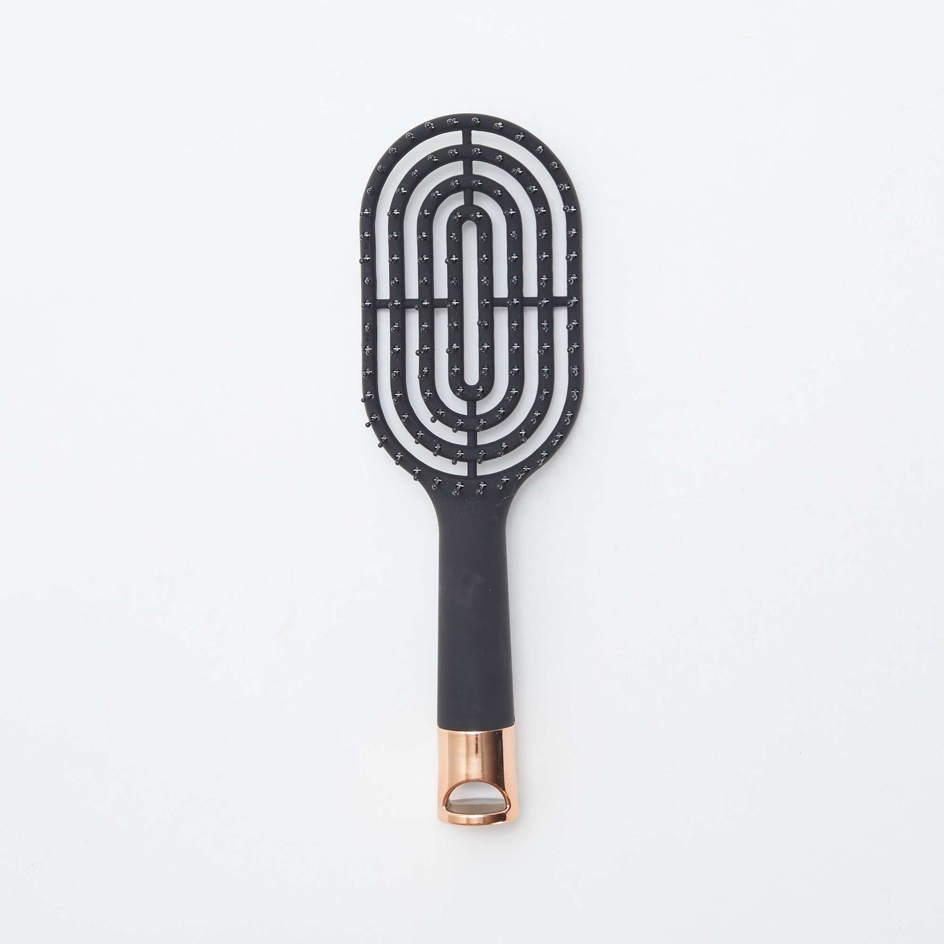 Brosse à cheveux spirale avec détail irisé NOIR