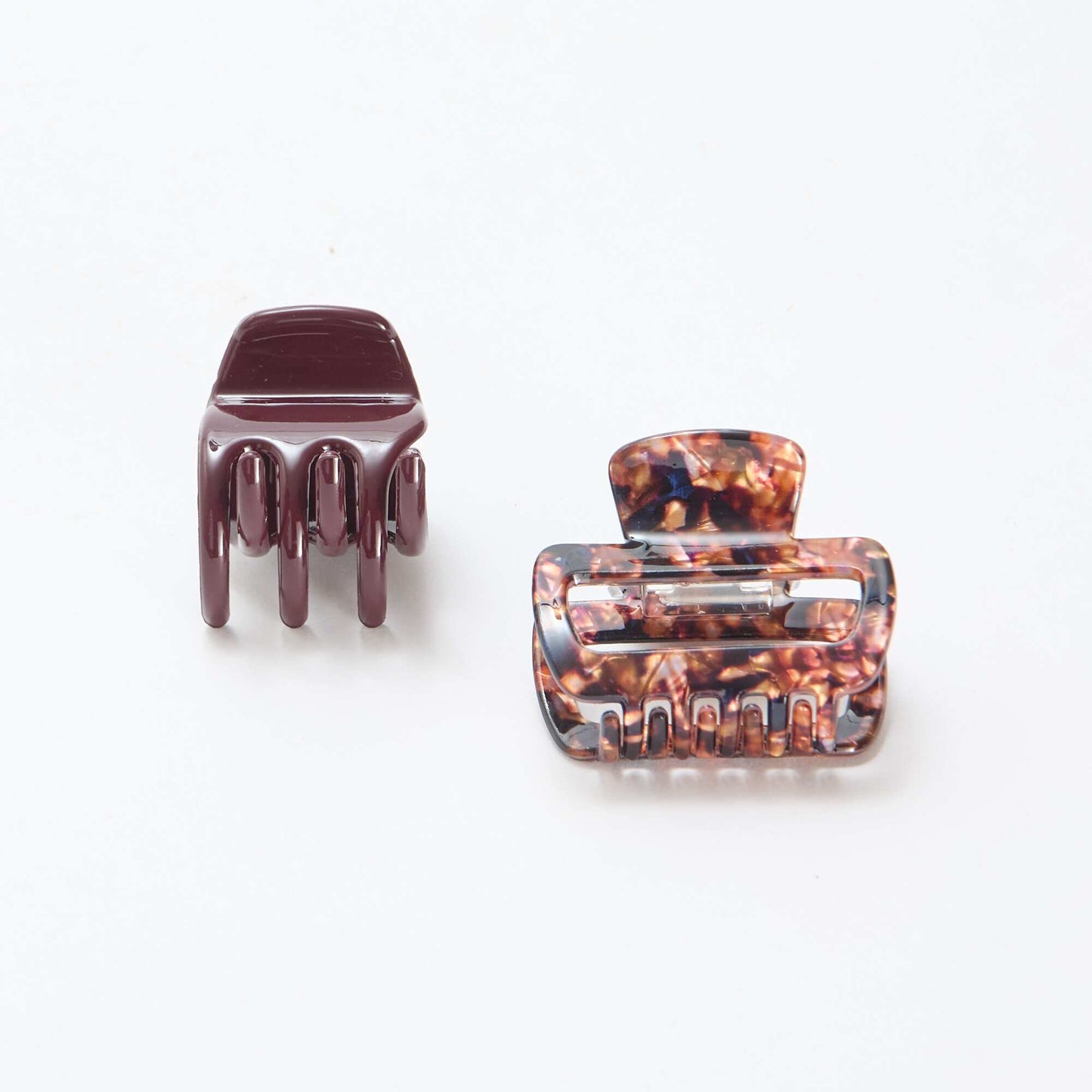 Lot de de 2 petites pinces à cheveux ROUGE