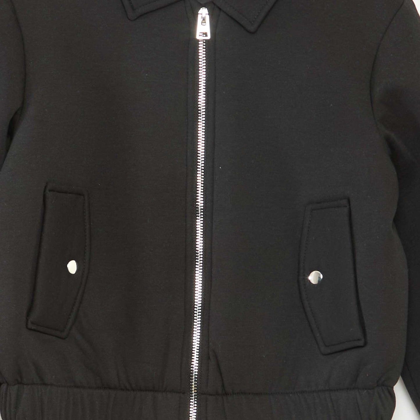 Blouson en maille Milano avec base élastiquée NOIR