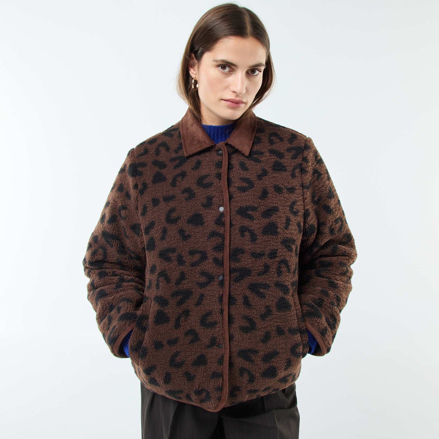 Veste chaude réversible NOIR