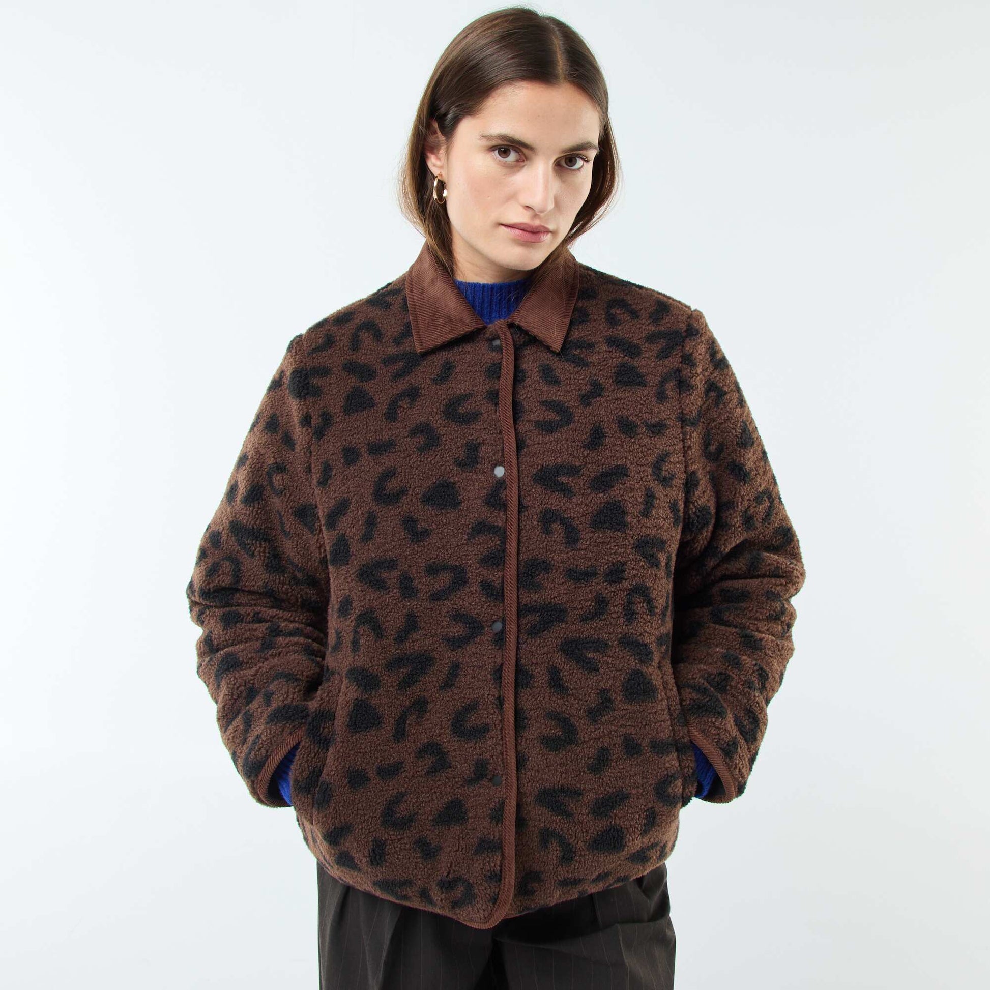 Veste chaude réversible NOIR