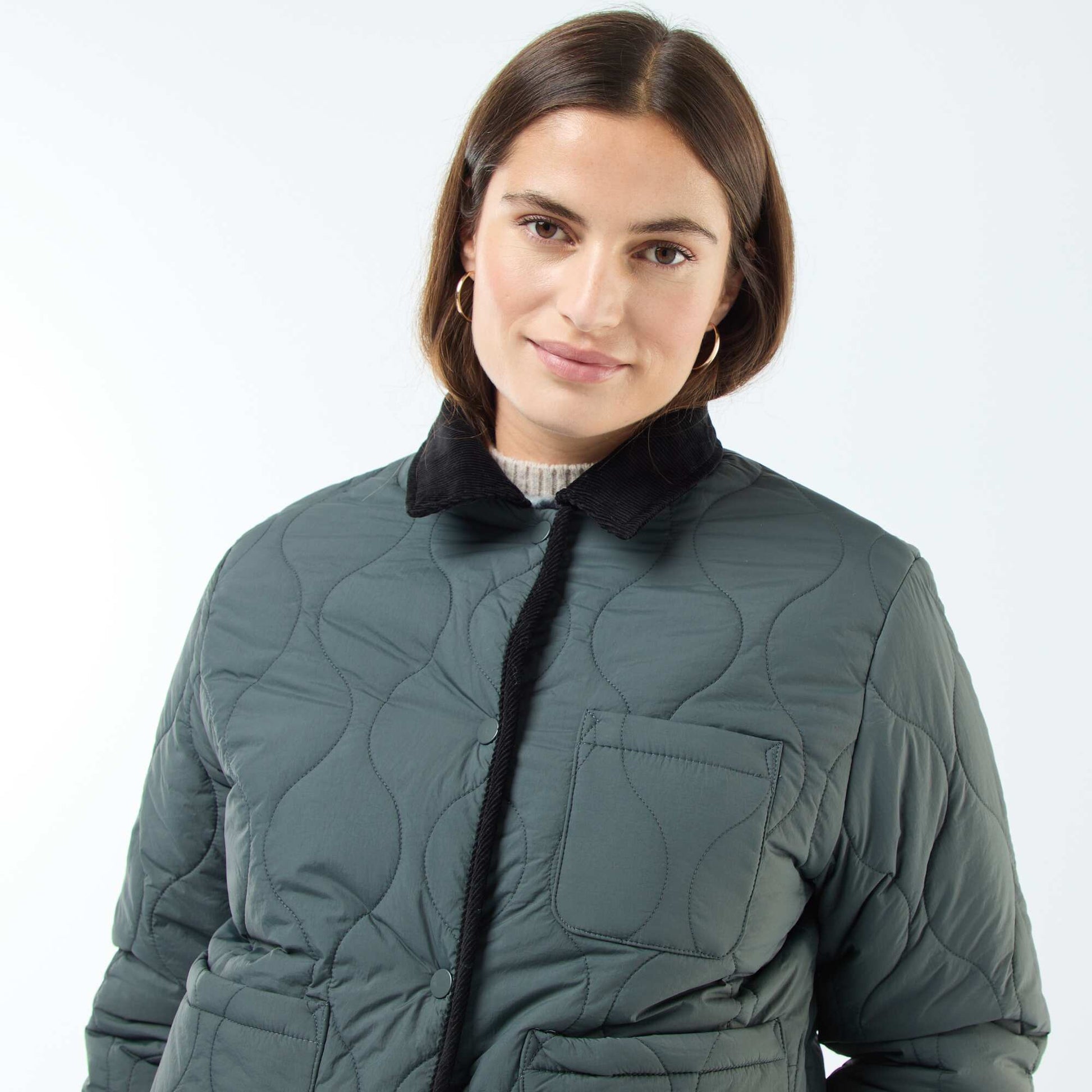 Veste chaude réversible KAKI