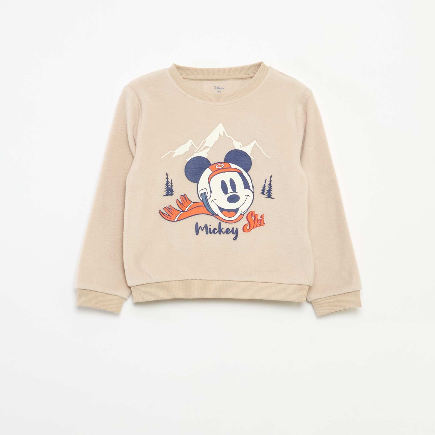 Ensemble de pyjama 'Disney' 'Mickey' en polaire BEIGE