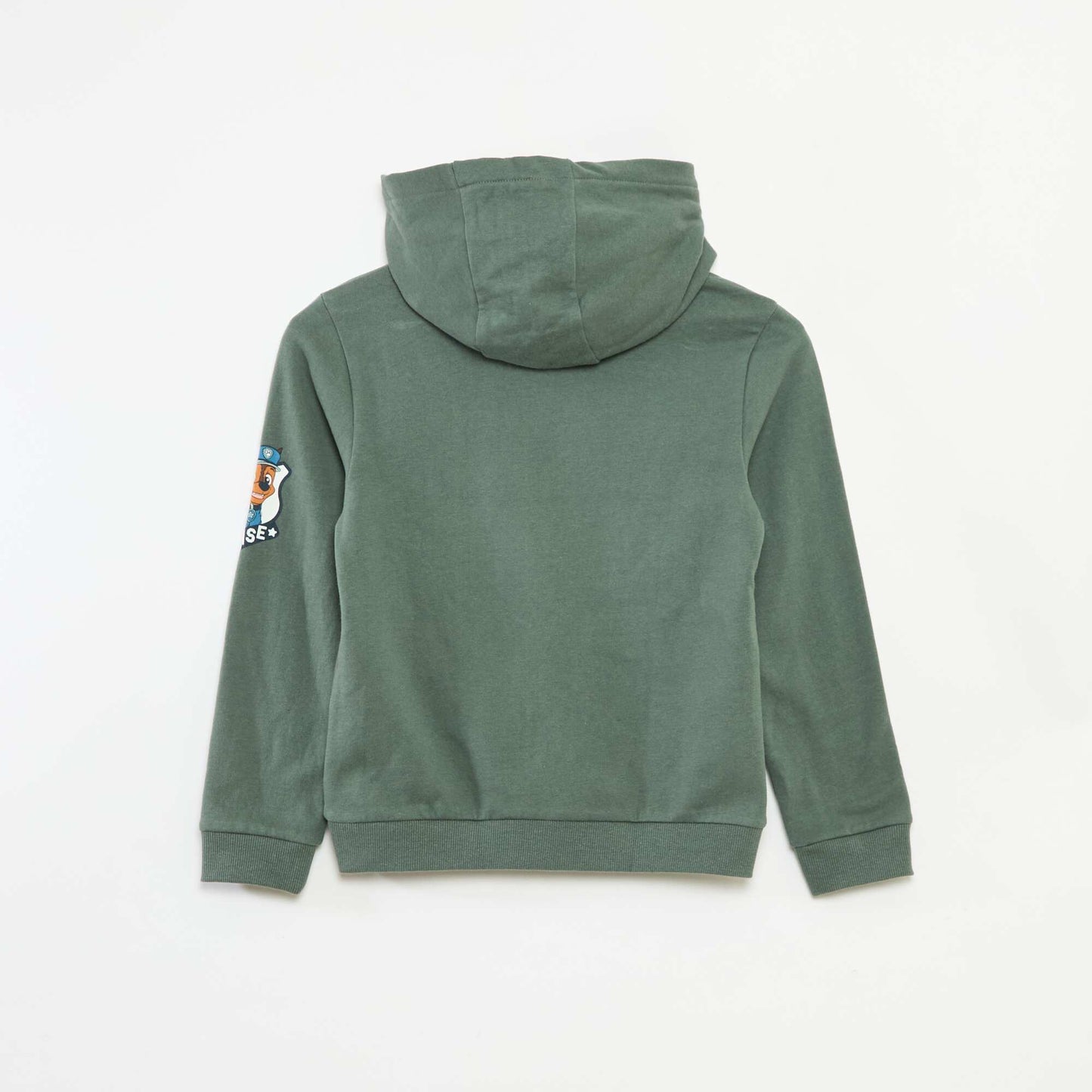 Sweat à capuche 'Patpatrouille' en polaire coton VERT