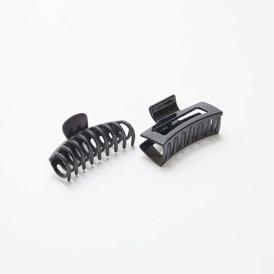 Lot de 2 grandes pinces crabe NOIR