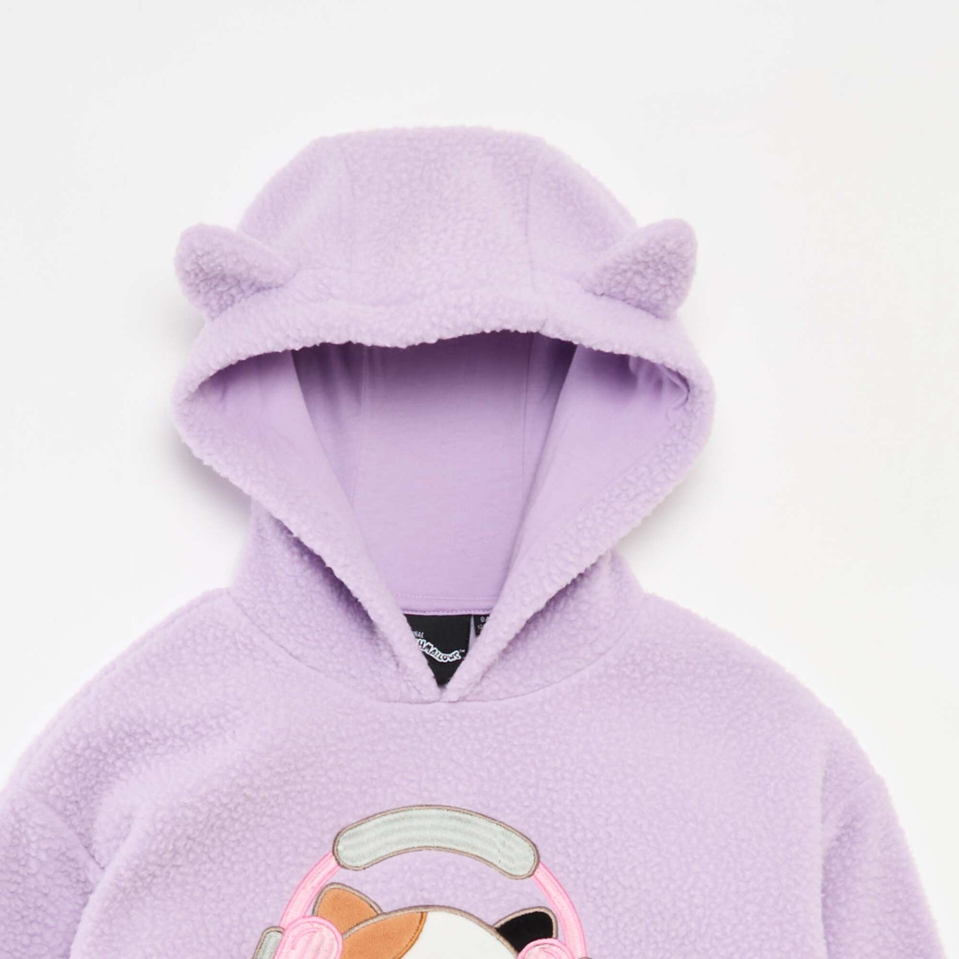 Sweat à capuche animée 'Squishmallows' effet moutonné uni VIOLET