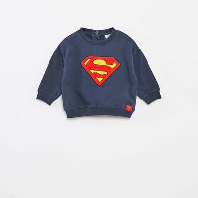 Sweat 'Superman' 'DC Comics' à col rond BLEU