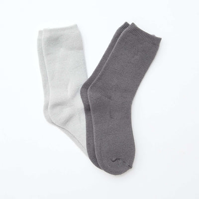Lot de 2 paires de chaussettes thermiques GRIS