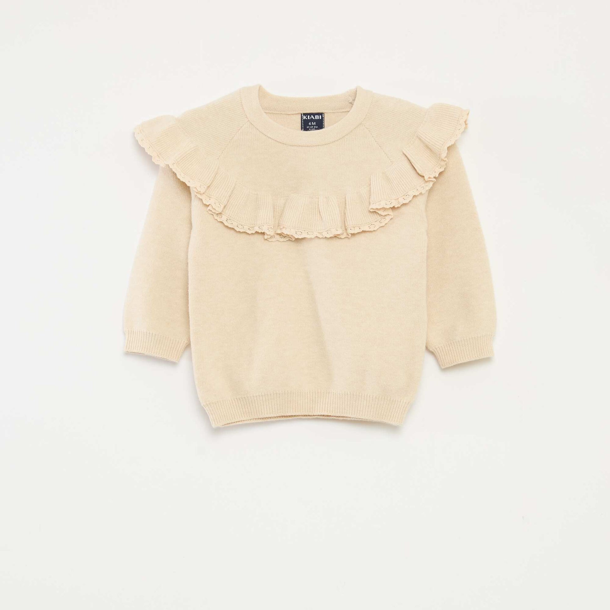 Ensemble pull + legging en maille BEIGE