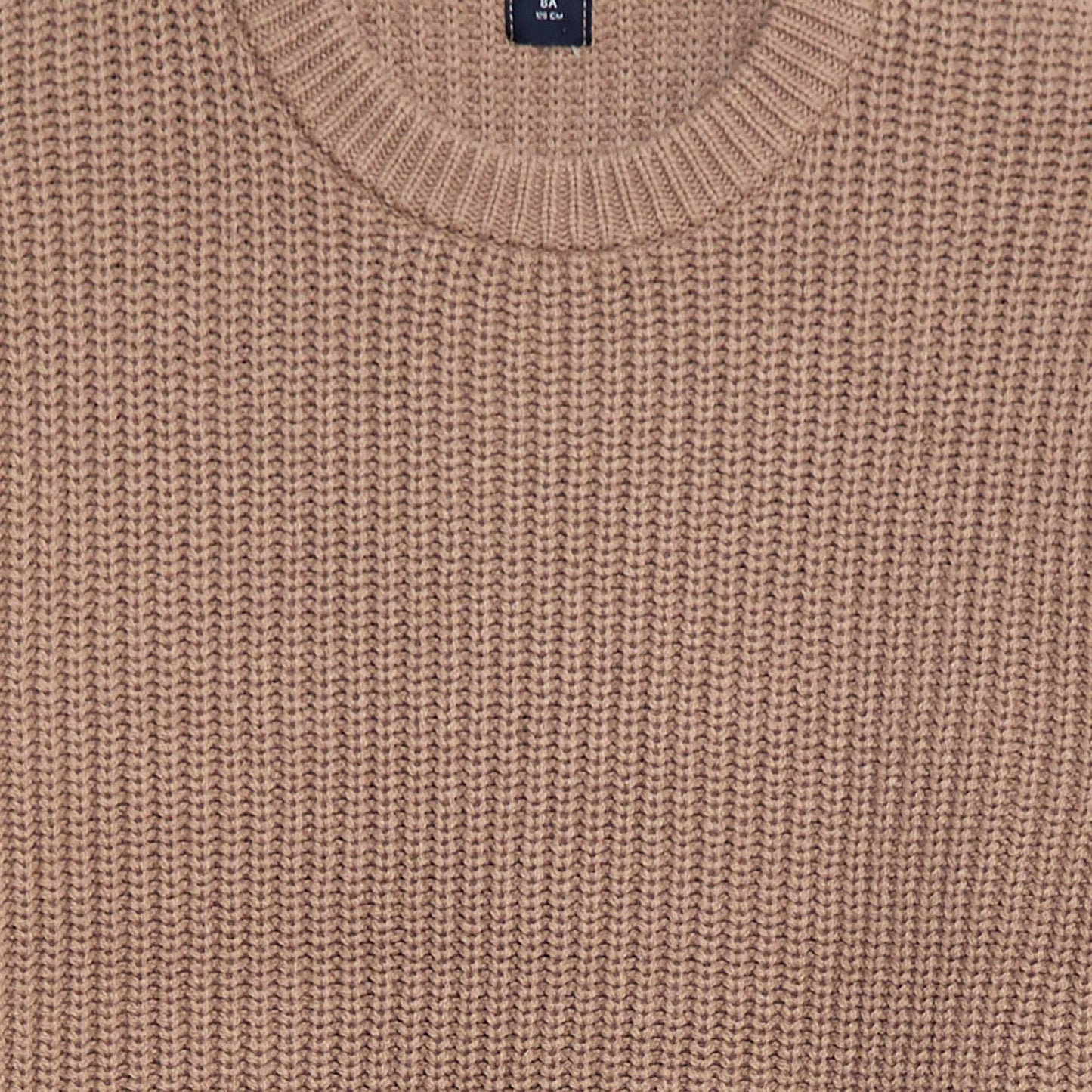 Pull tricoté en color block BEIGE