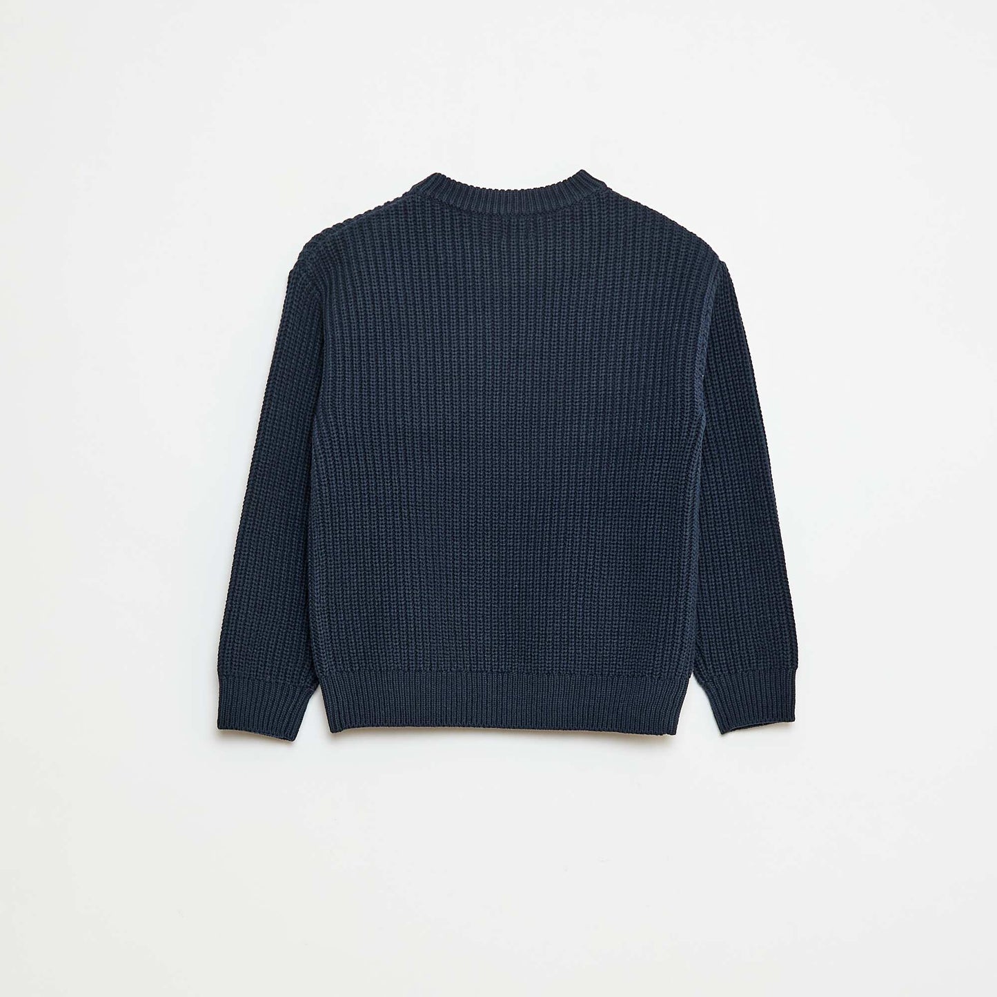 Pull tricoté en color block BLEU