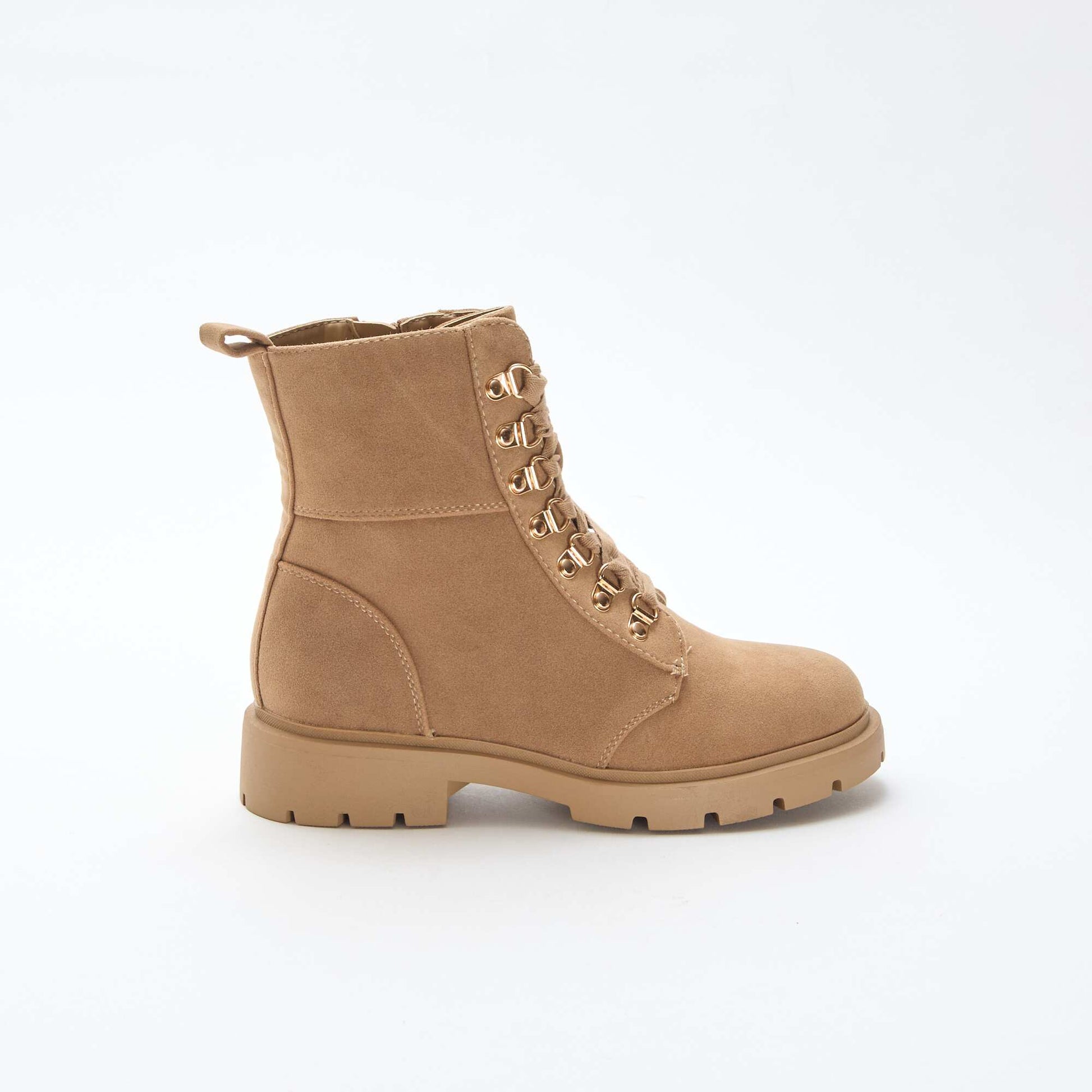 Chaussures de trekking avec œillets dorés BEIGE