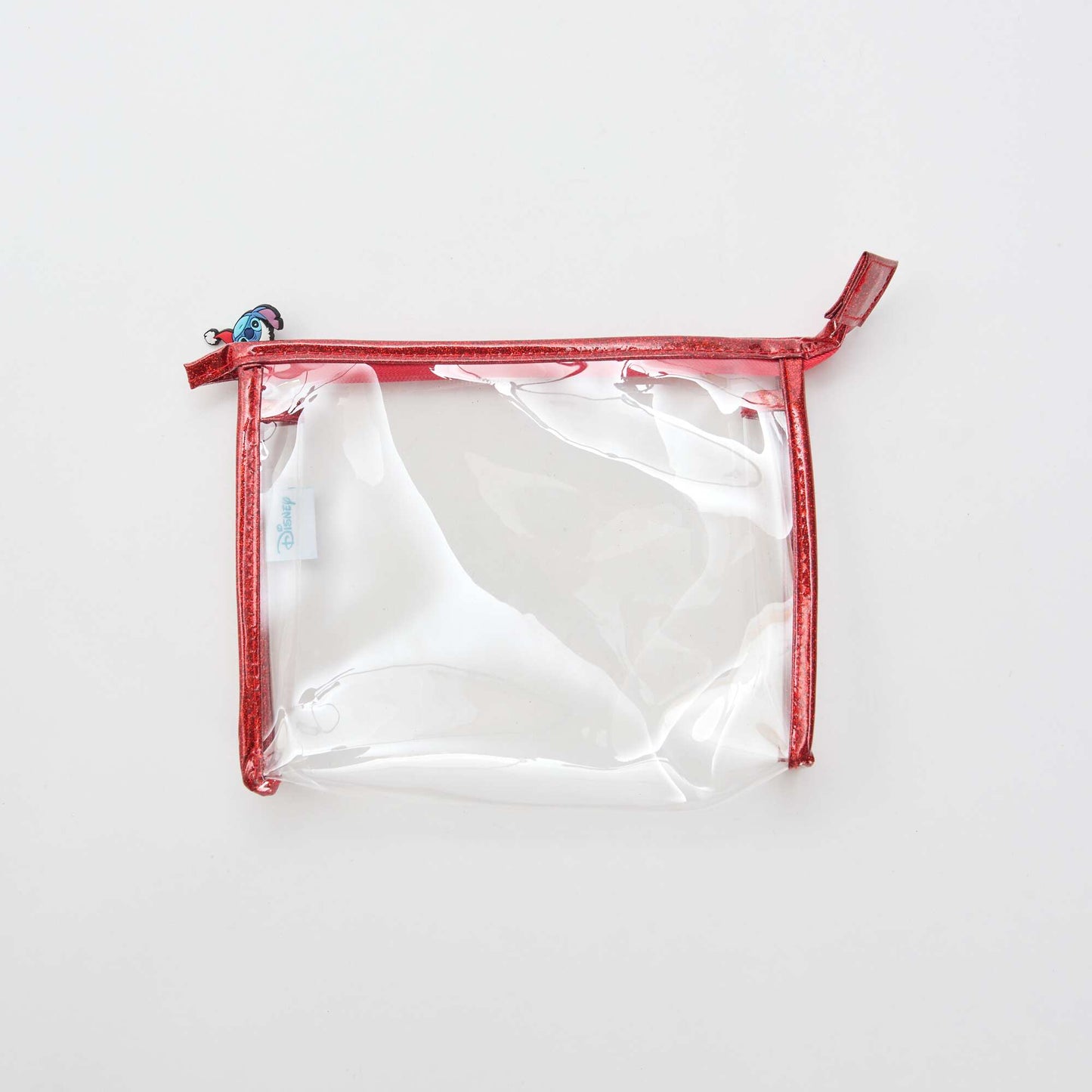 Pochette chouchou + pince cheveux + brosse 'Disney' 'Stitch' ROUGE