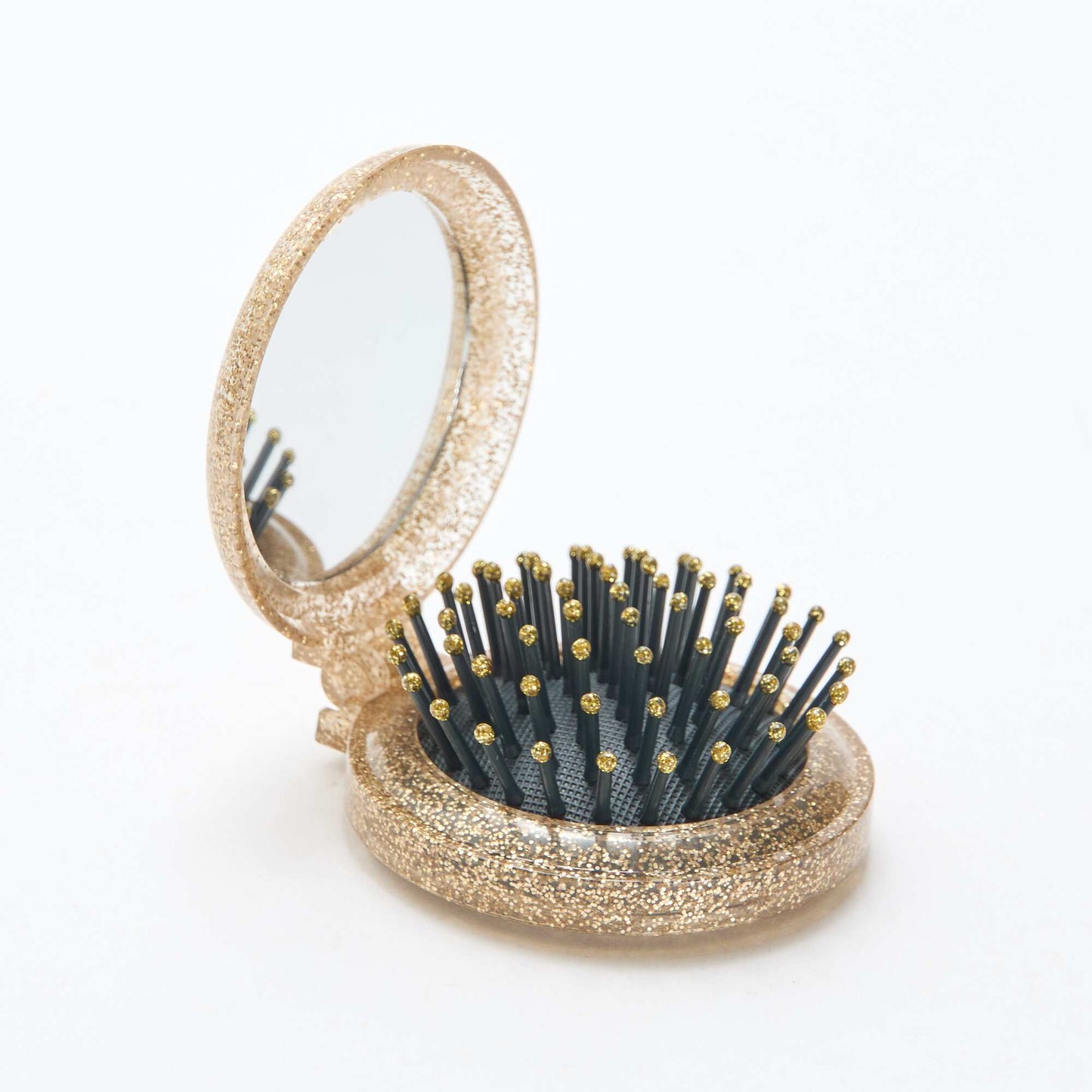 Pochette chouchou + pince cheveux + brosse 'Disney' 'Minnie' NOIR