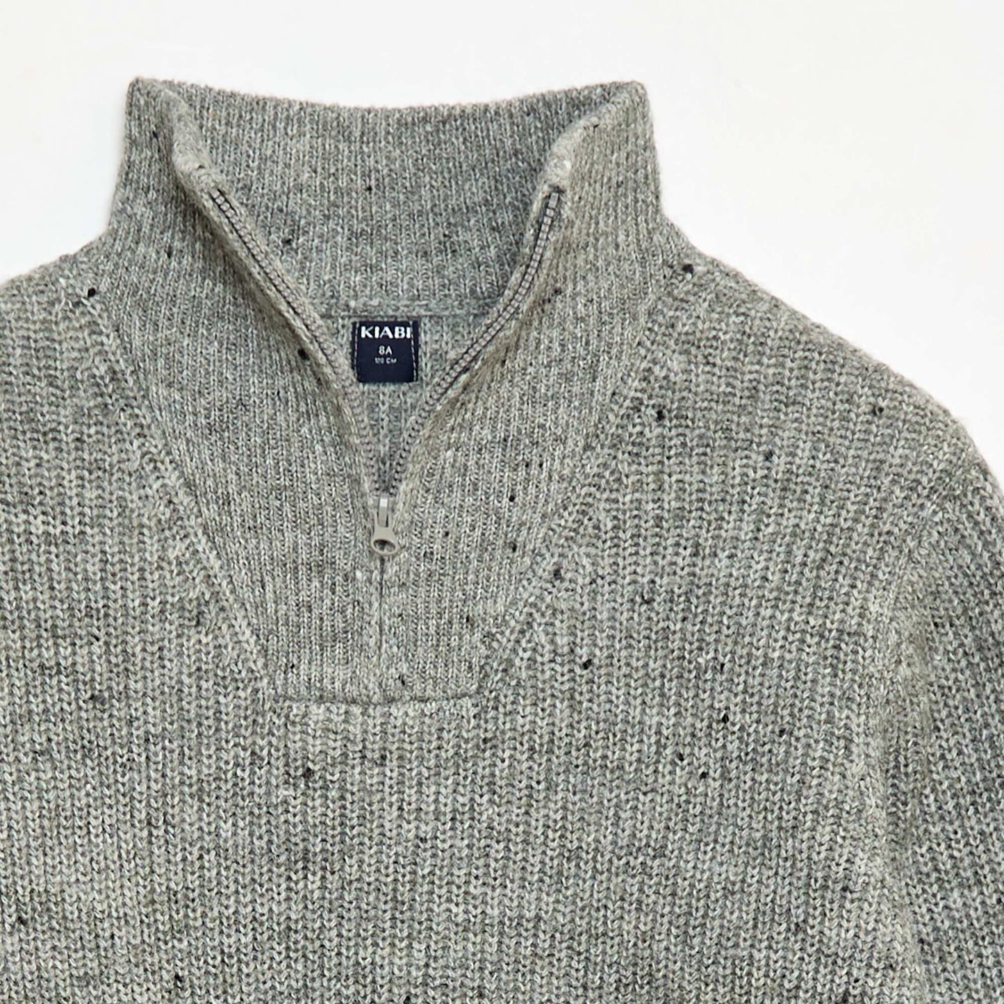 Pull chaud rayé GRIS