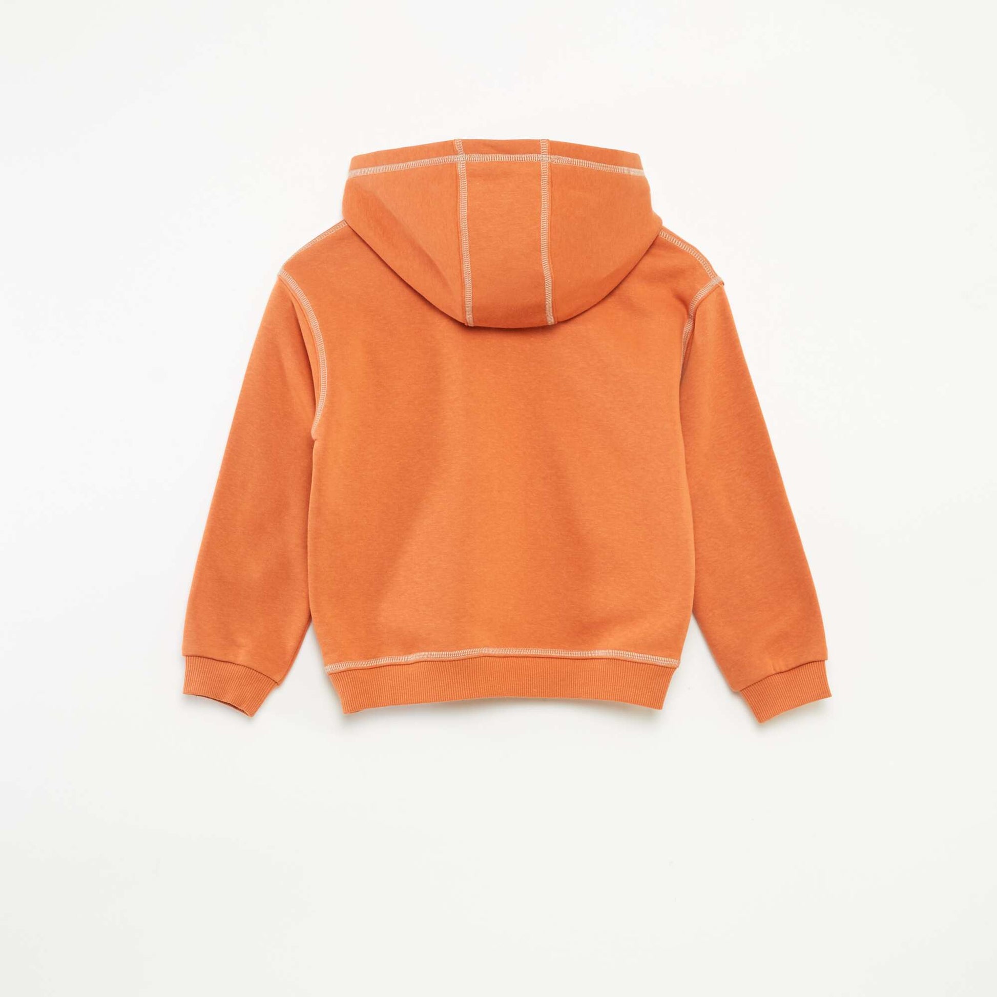 Sweat à capuche imprimé ORANGE