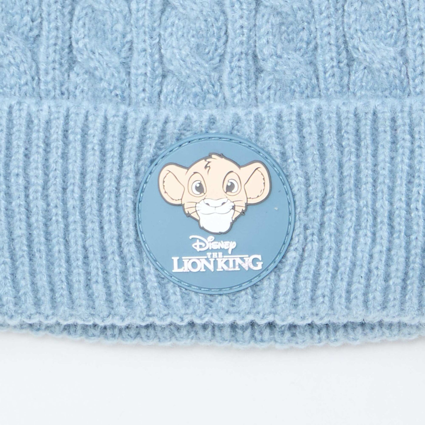 Bonnet côtelé et torsadé 'Simba' 'Disney' BLEU