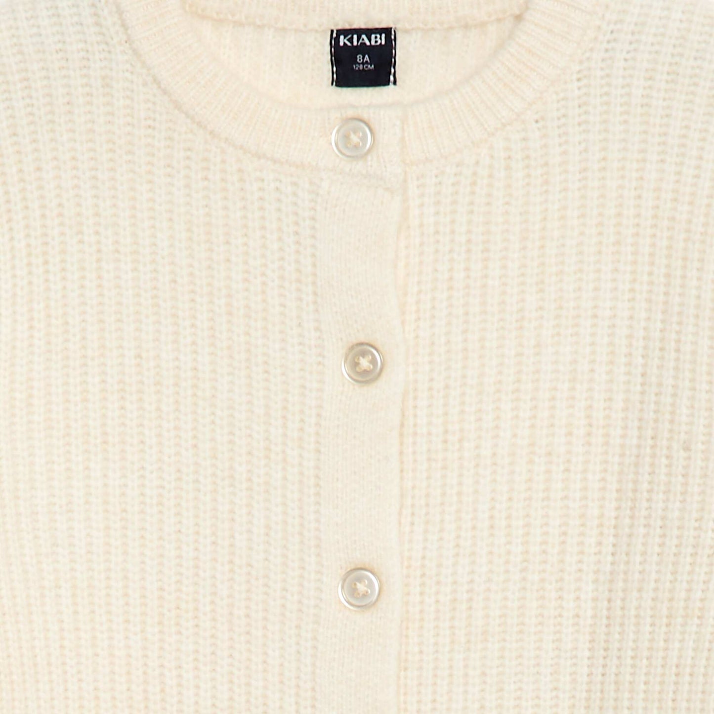 Gilet en maille tricot grosse jauge uni BEIGE
