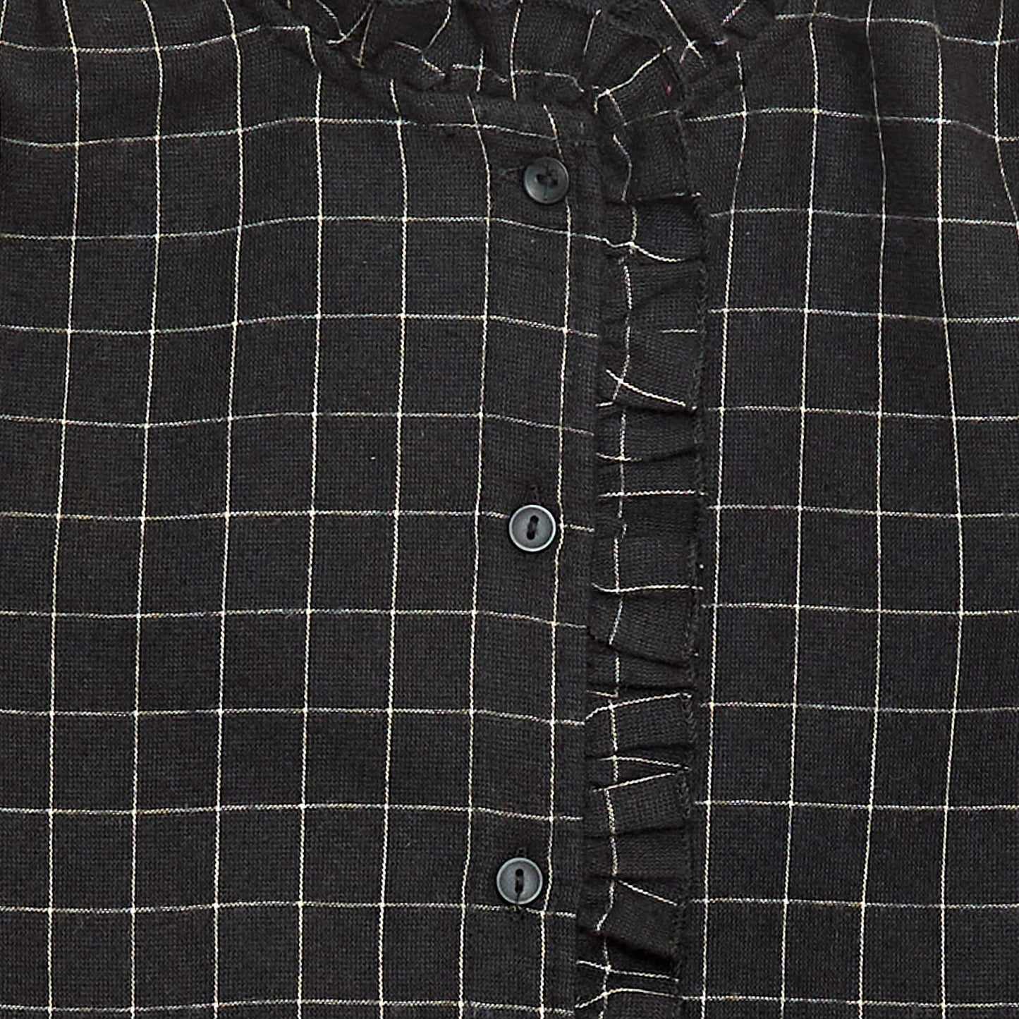Chemise victorienne à carreaux GRIS