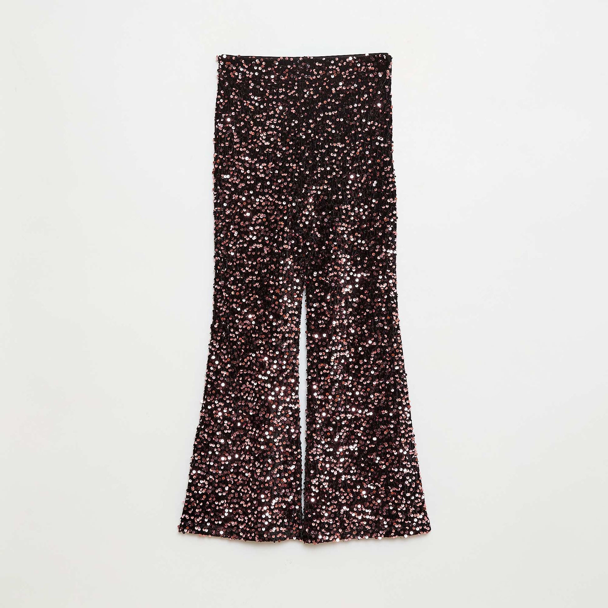 Pantalon brillant flare fit ROSE