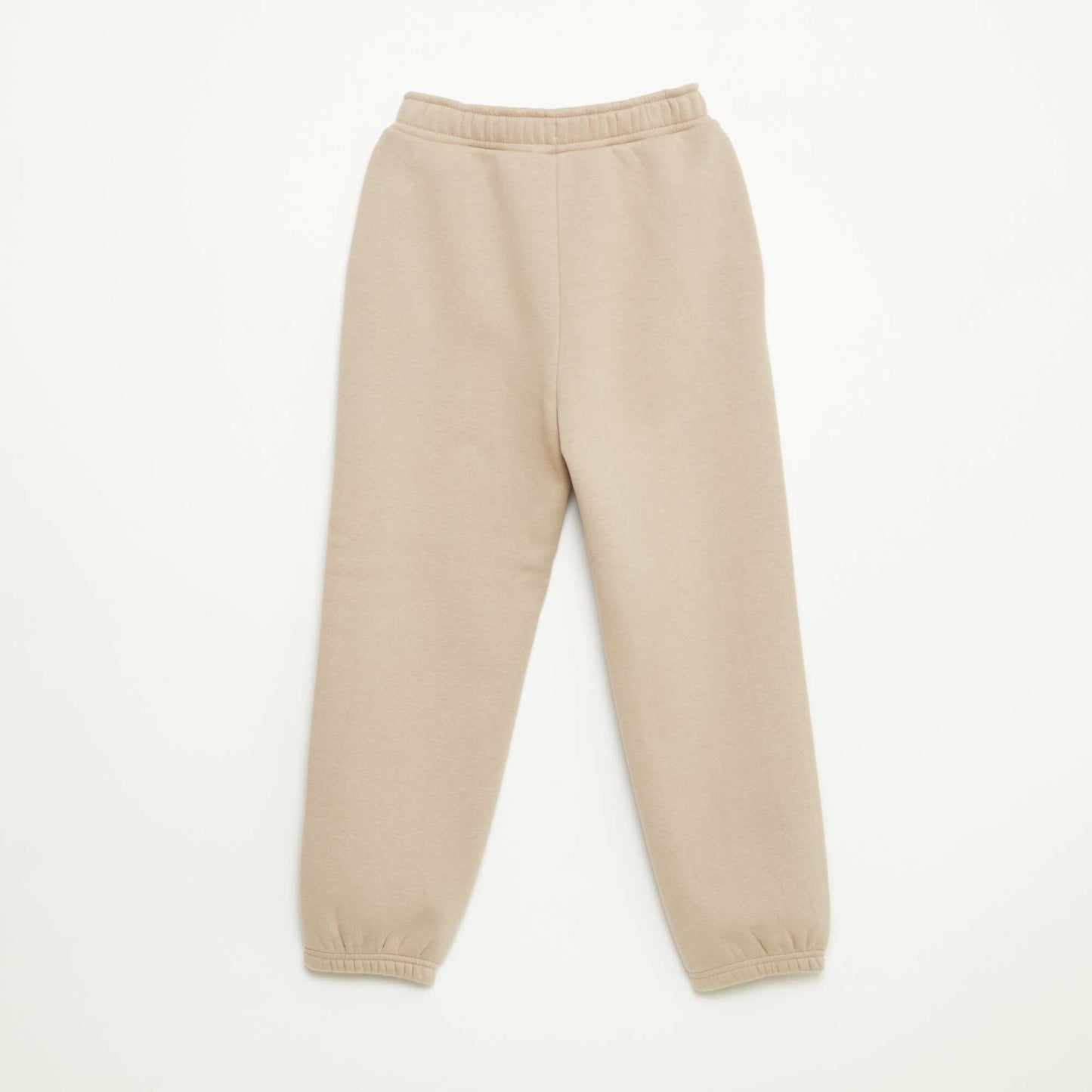 Jogging chaud uni avec doublure polaire BEIGE