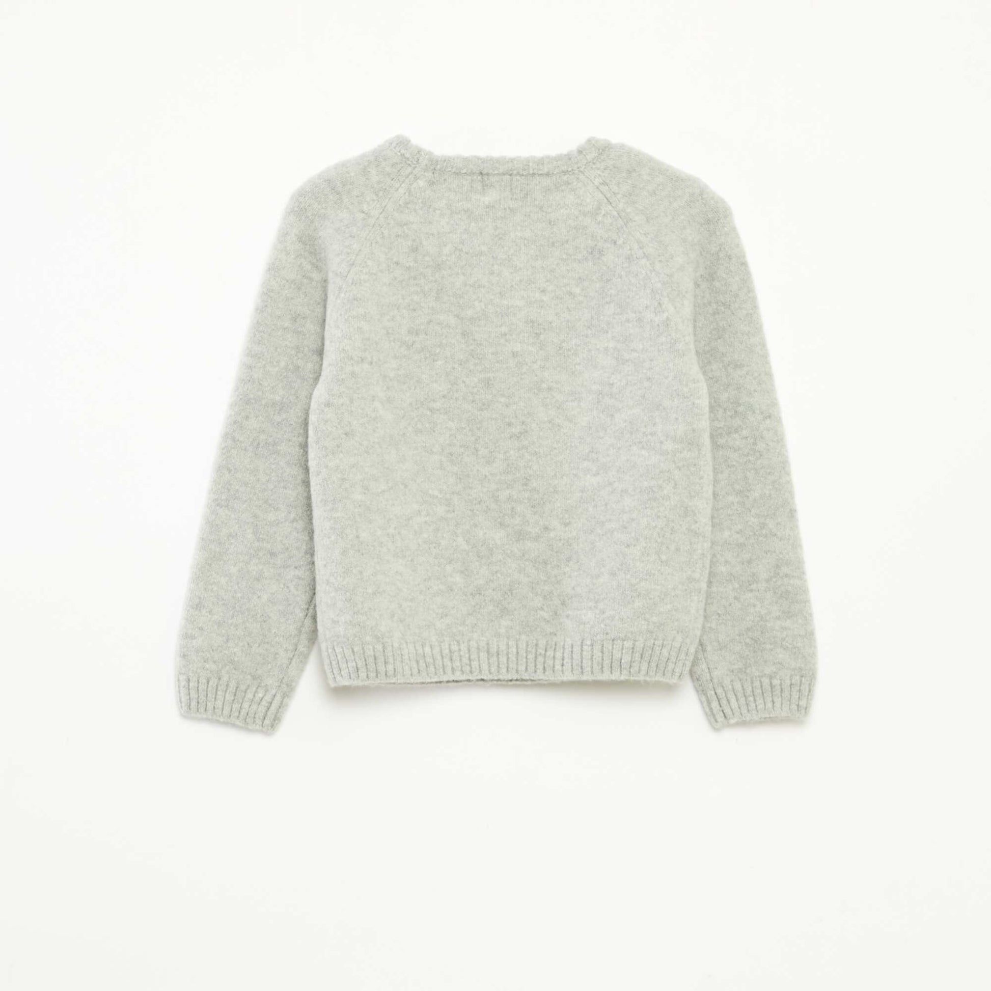 Pull jacquard 'pingouin' GRIS
