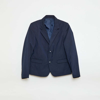 Veste de costume slim fit uni BLEU MARINE