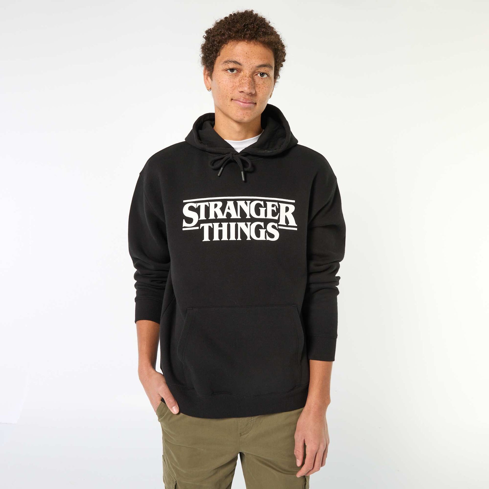 Sweat à capuche 'Stranger Things' NOIR