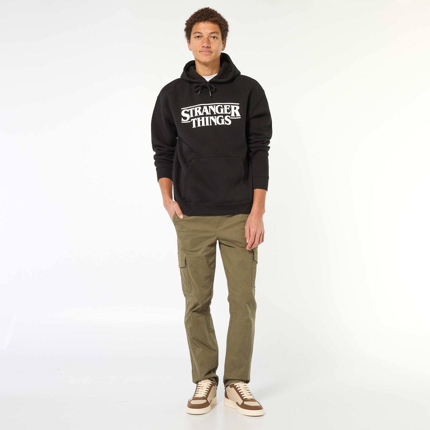 Sweat à capuche 'Stranger Things' NOIR