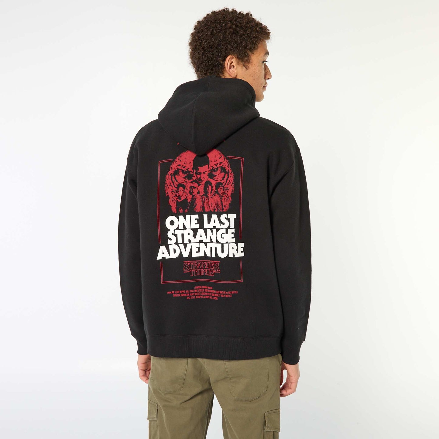 Sweat à capuche 'Stranger Things' NOIR