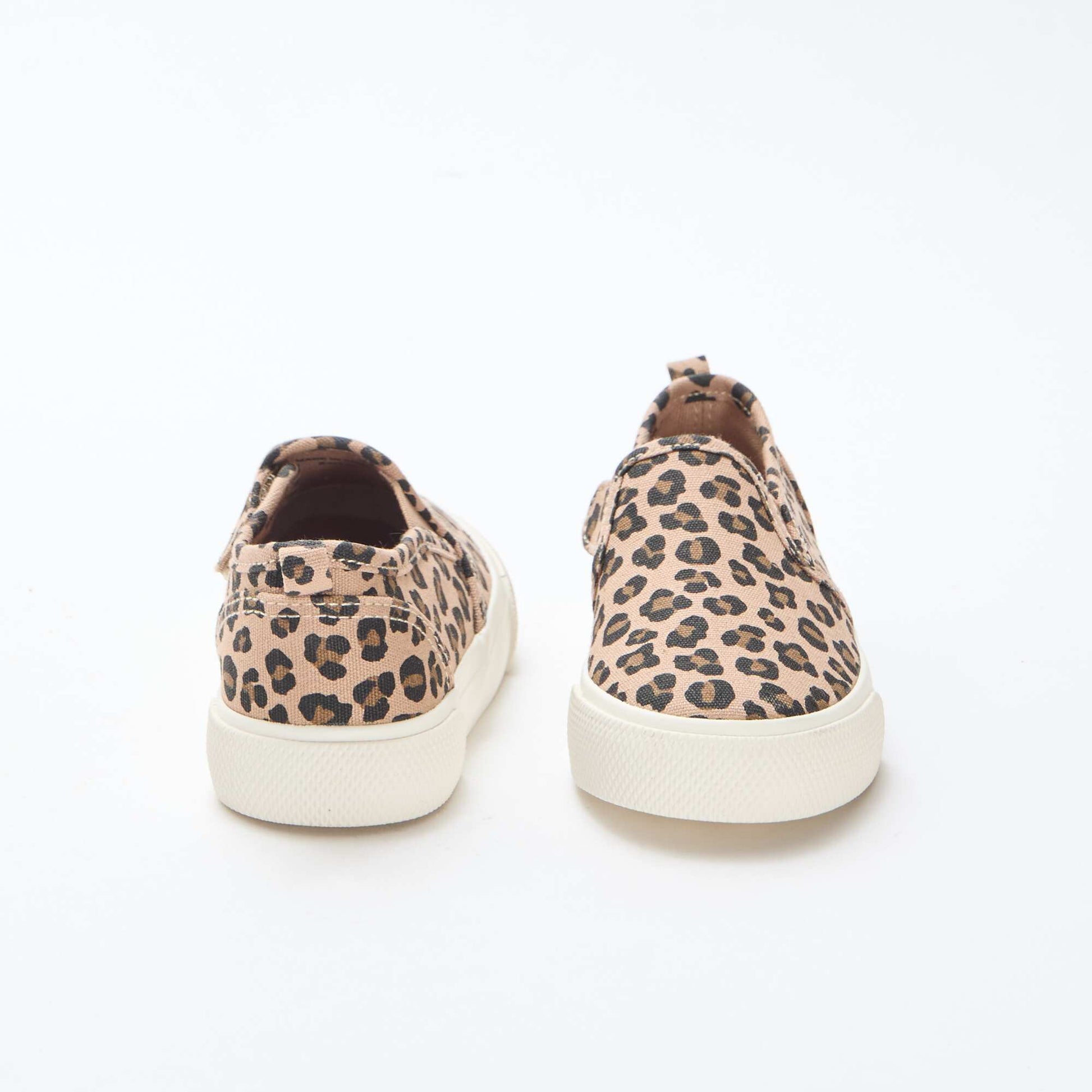 Baskets slip-on léopard MARRON