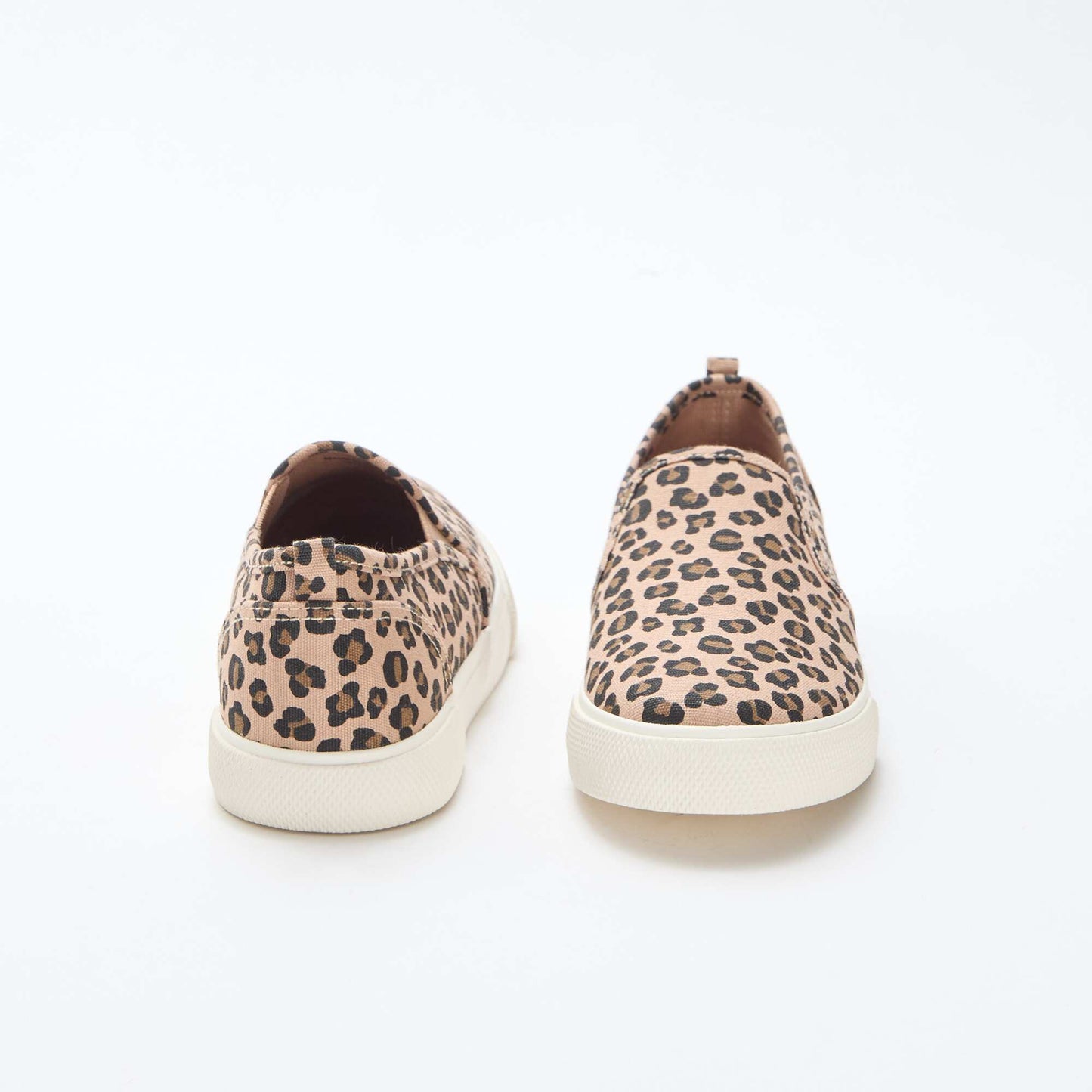 Baskets slip-on imprimé léopard MARRON