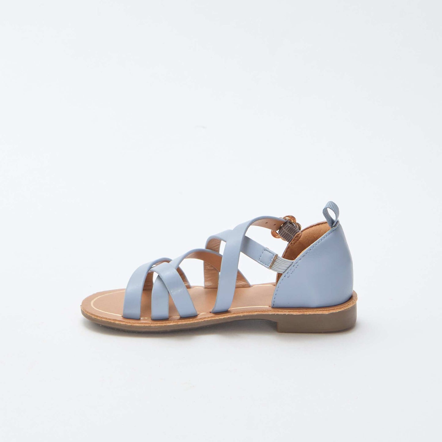 Sandales brides unie BLEU