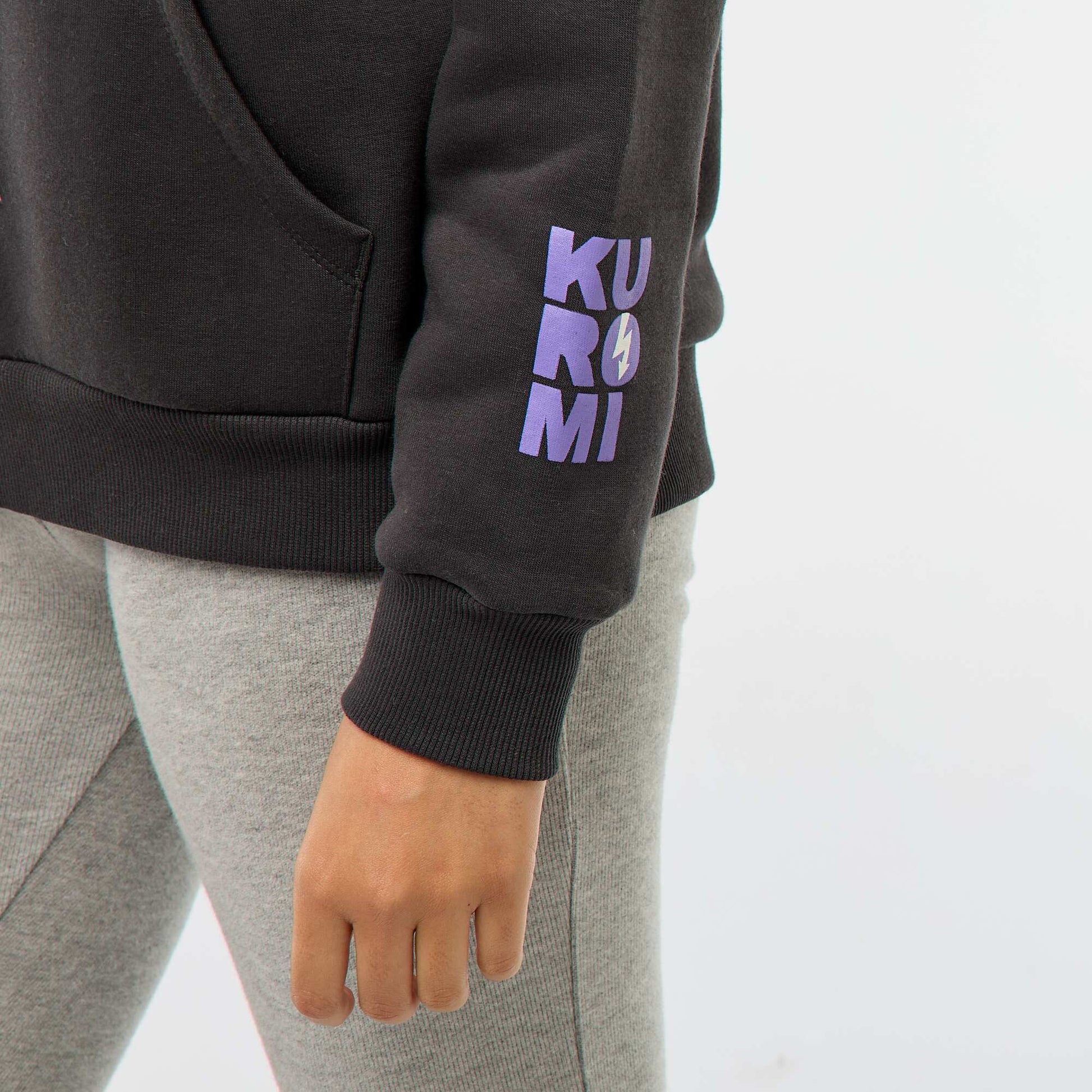 Sweat à capuche 'Hello Kitty' NOIR