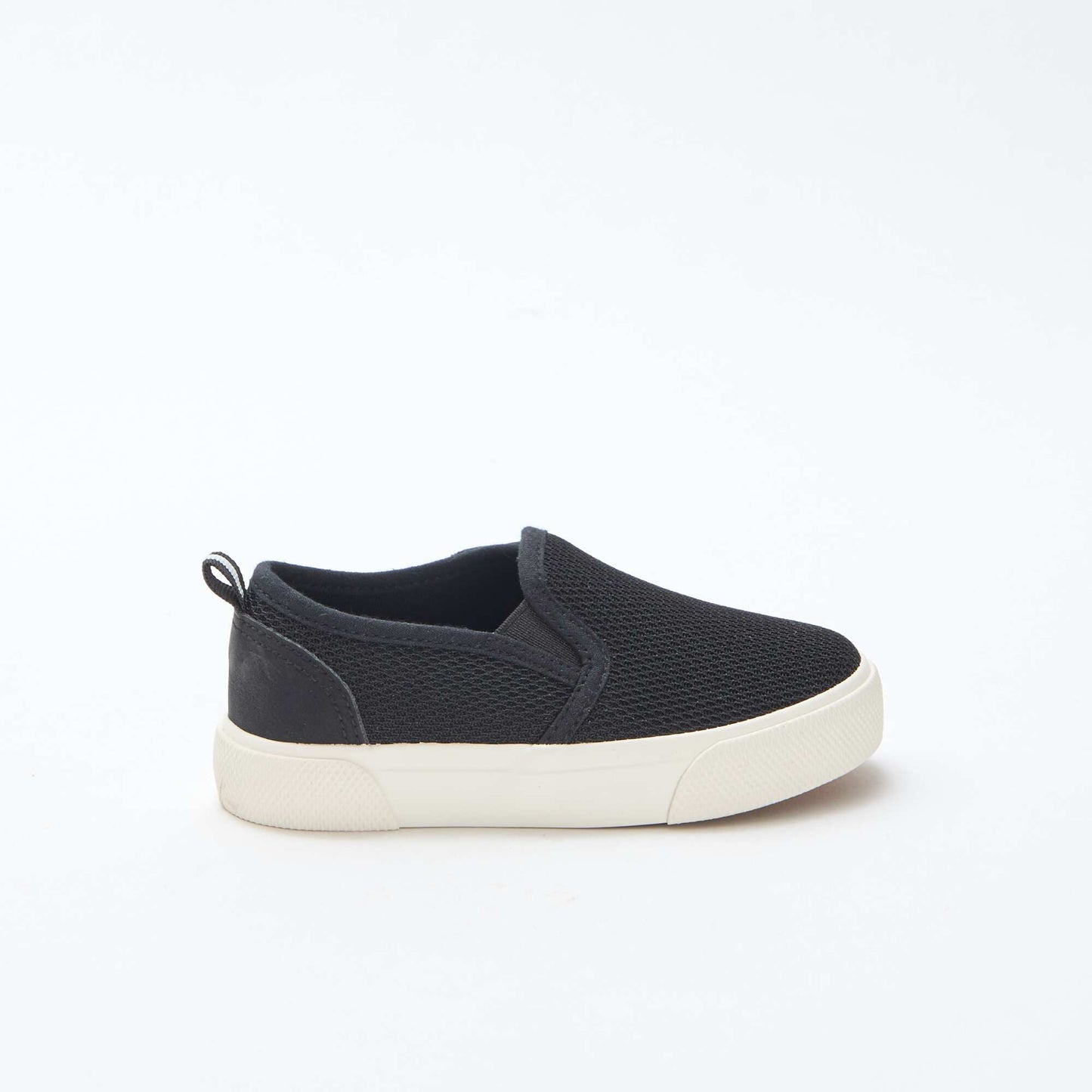 Basket slip-on en mesh uni NOIR