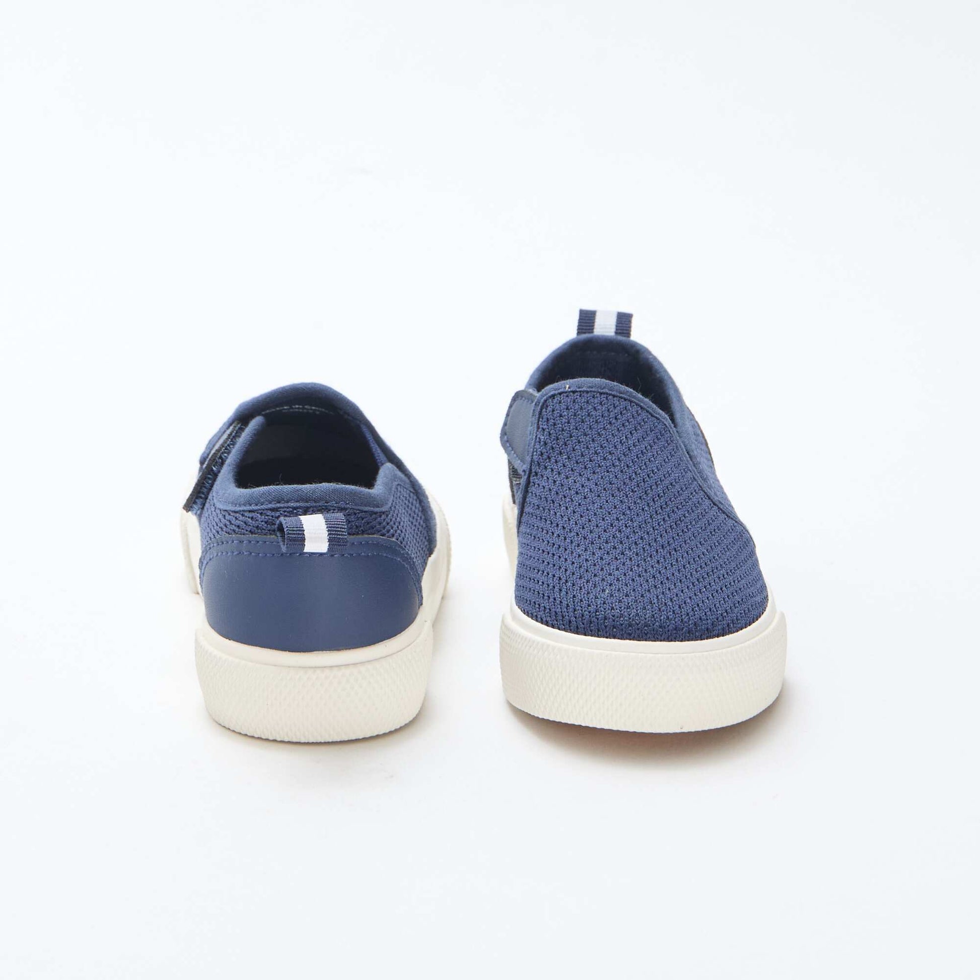 Basket slip-on en mesh uni BLEU