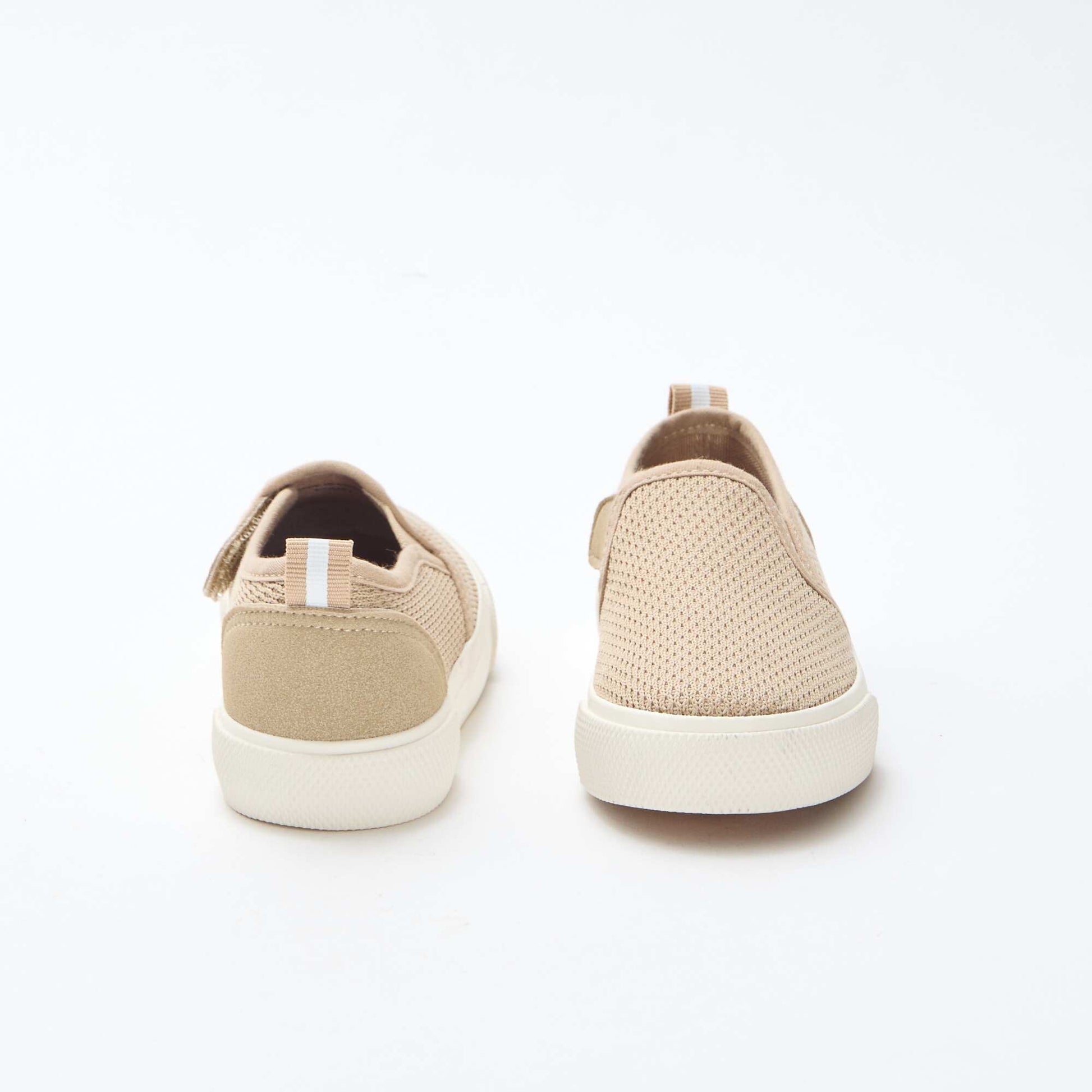 Basket slip-on en mesh uni BEIGE