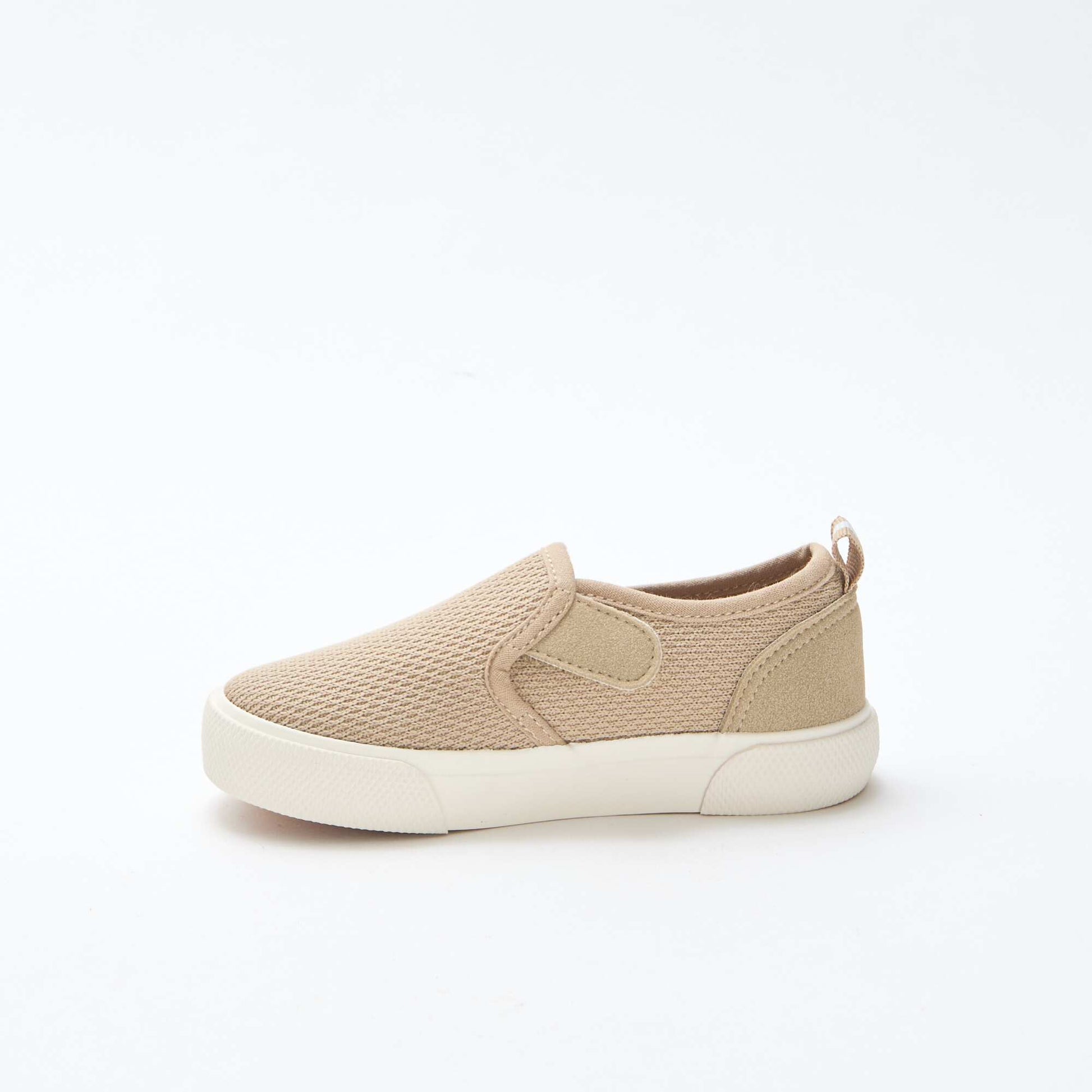 Basket slip-on en mesh uni BEIGE