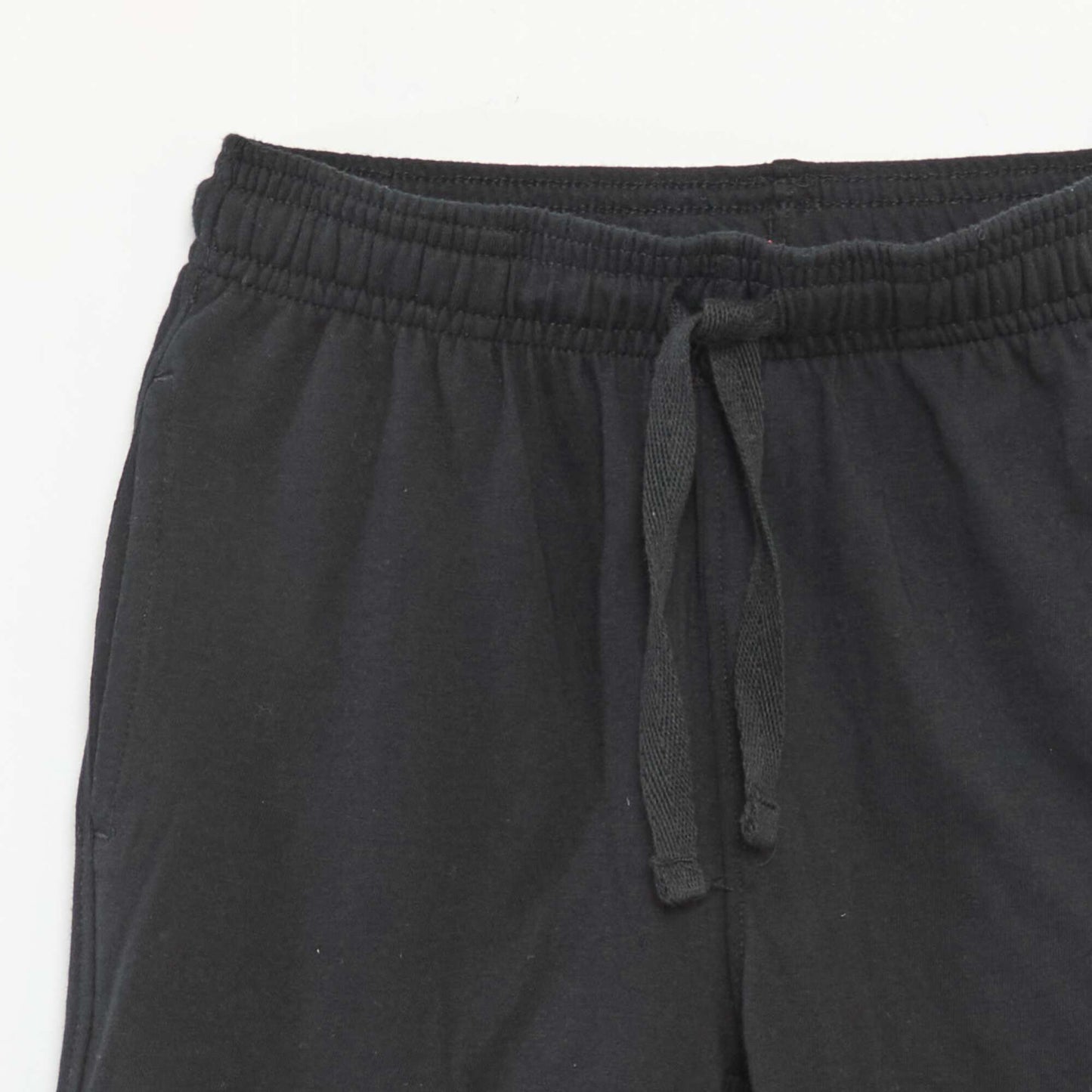 Short en jersey coton uni NOIR