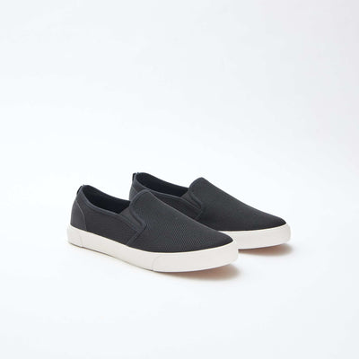 Baskets basses slip-on en mesh NOIR