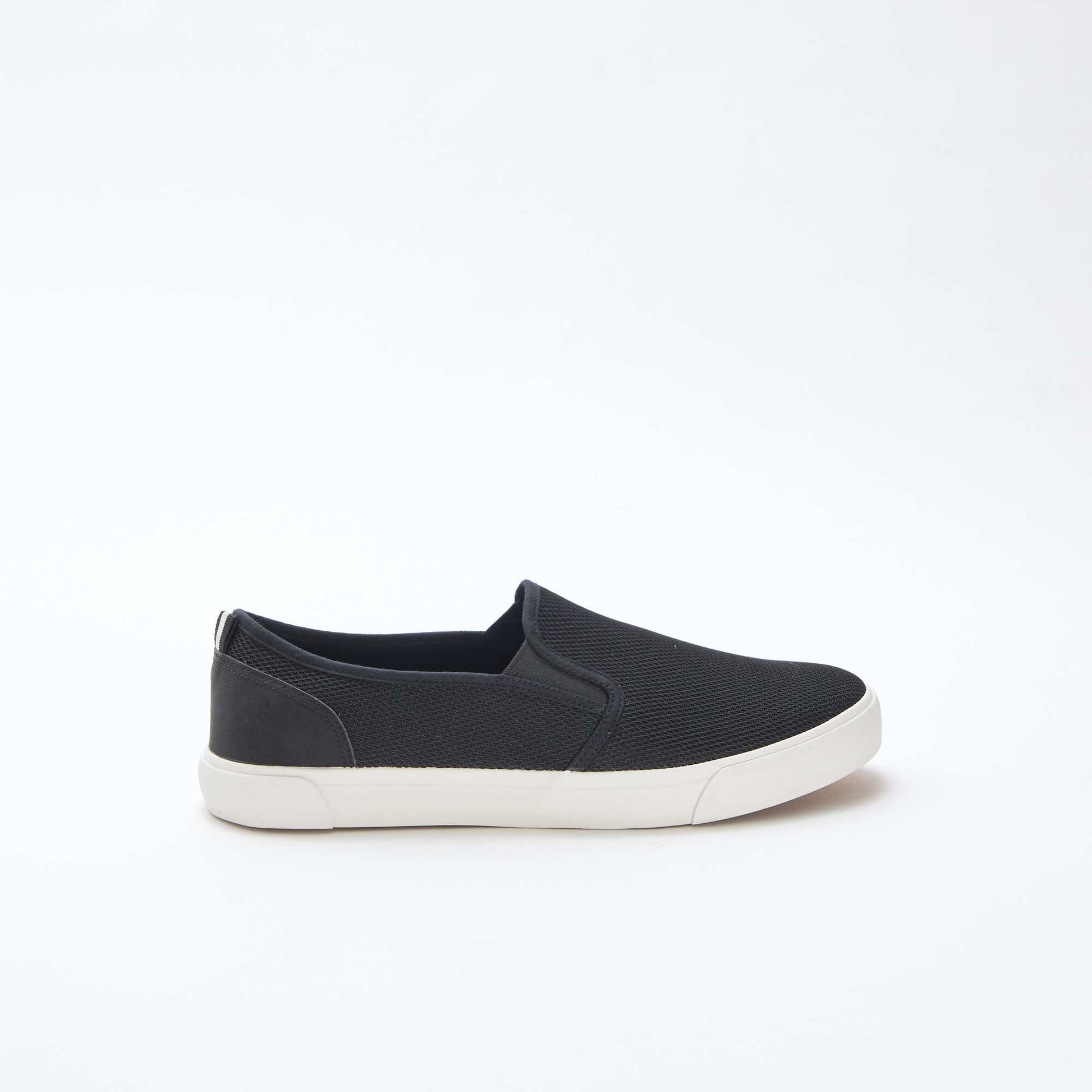 Baskets basses slip-on en mesh NOIR