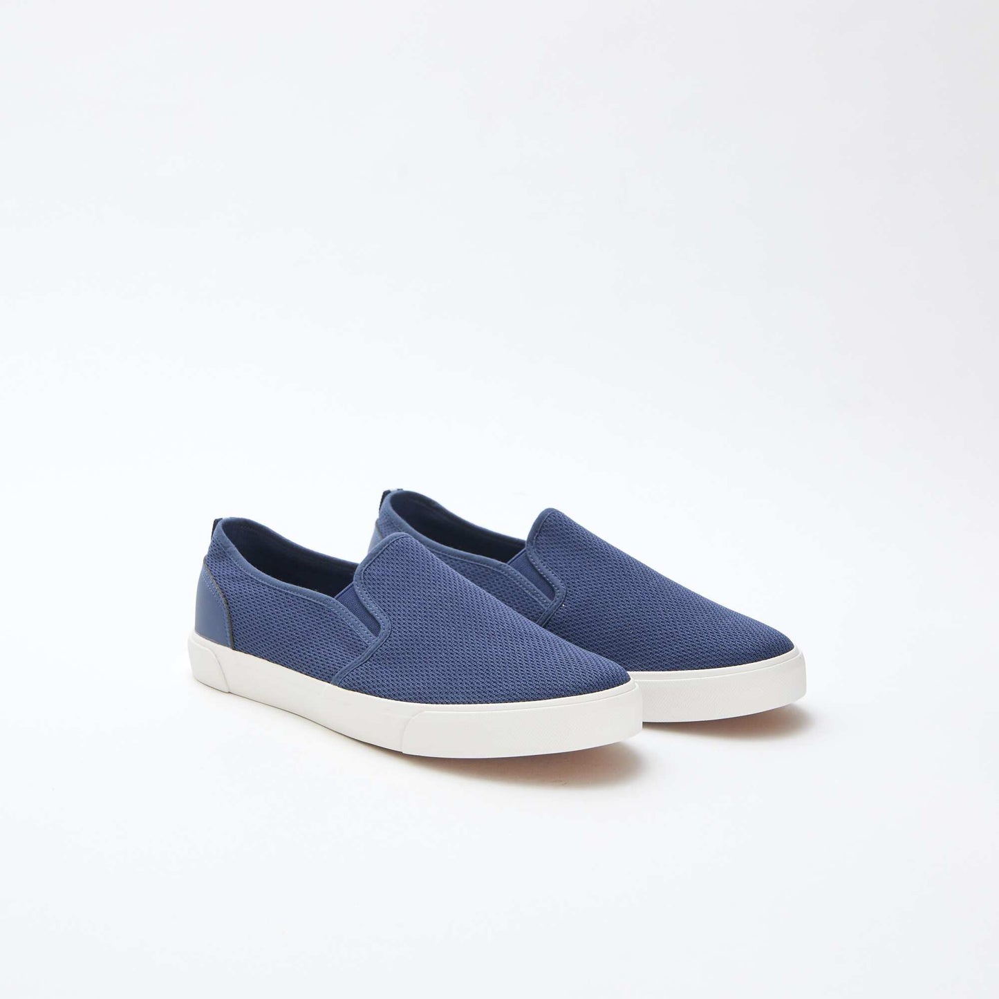 Baskets basses slip-on en mesh BLEU