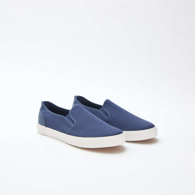 Baskets basses slip-on en mesh BLEU